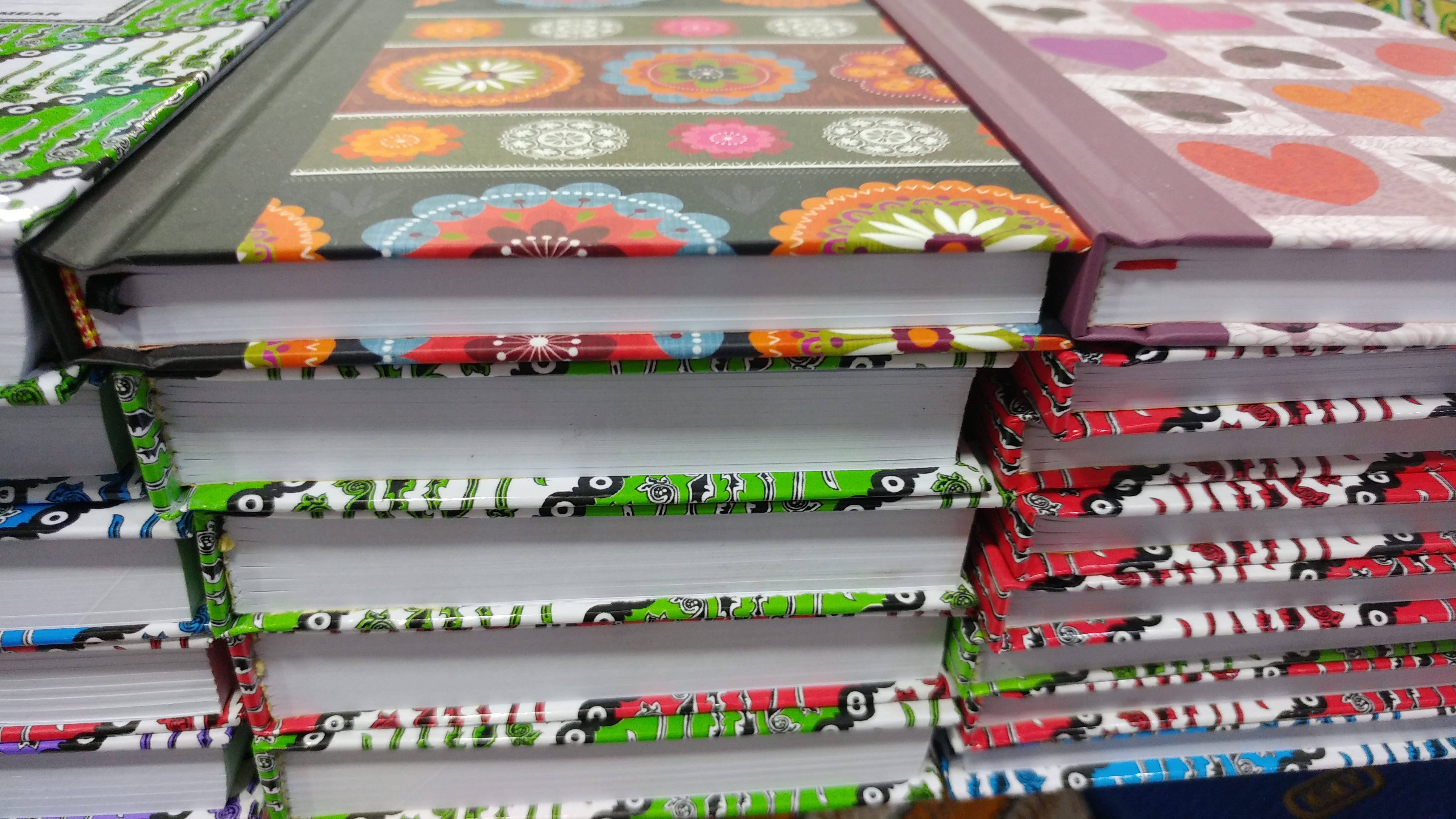 Batik, book covers, colorful patterned books, 5K Desktop Wallpaper