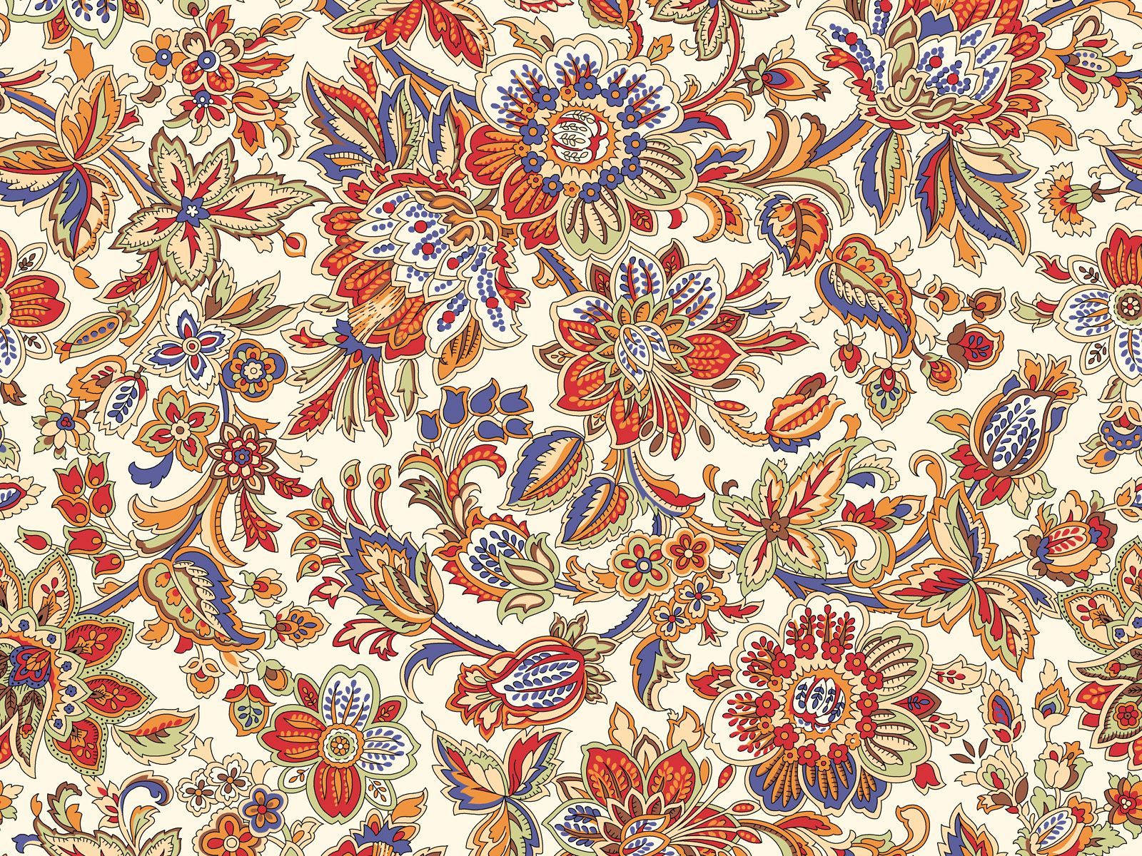 Batik, orange, brown, HD Desktop Wallpaper