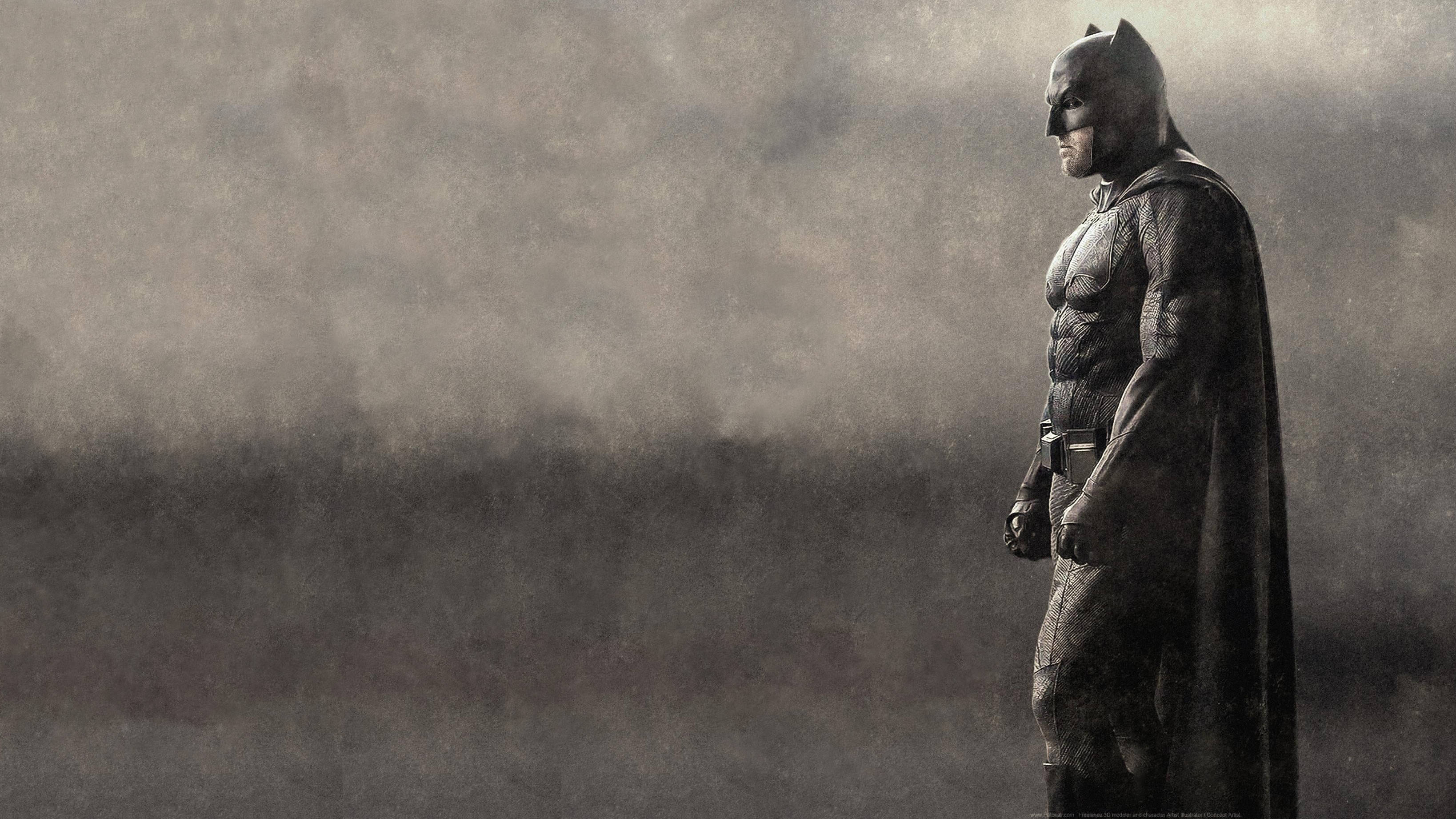 Batman, Black And White, 4K, 2K Desktop Wallpaper