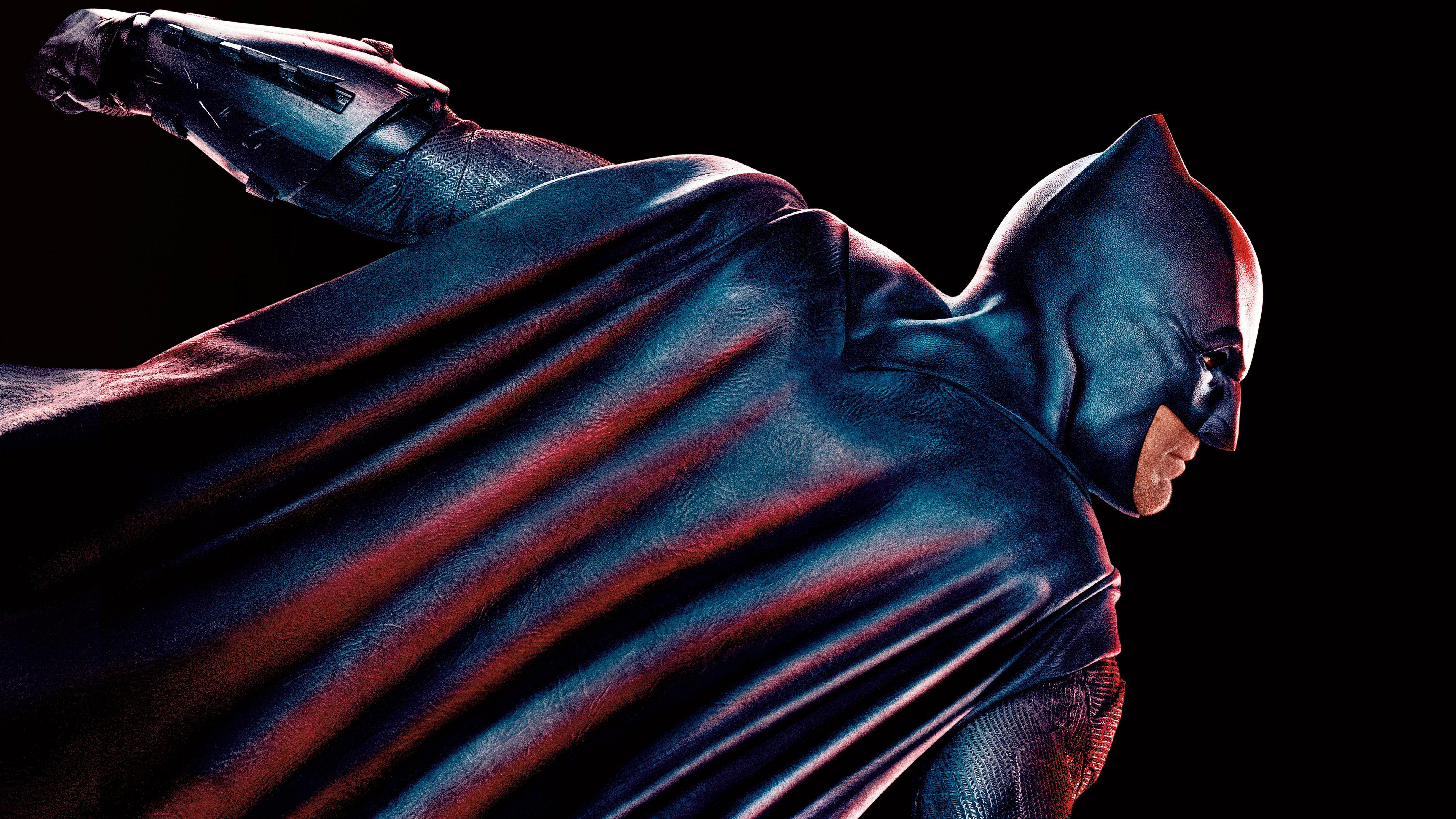 Batman, dark armor, flowing cape, 5K Desktop Wallpaper