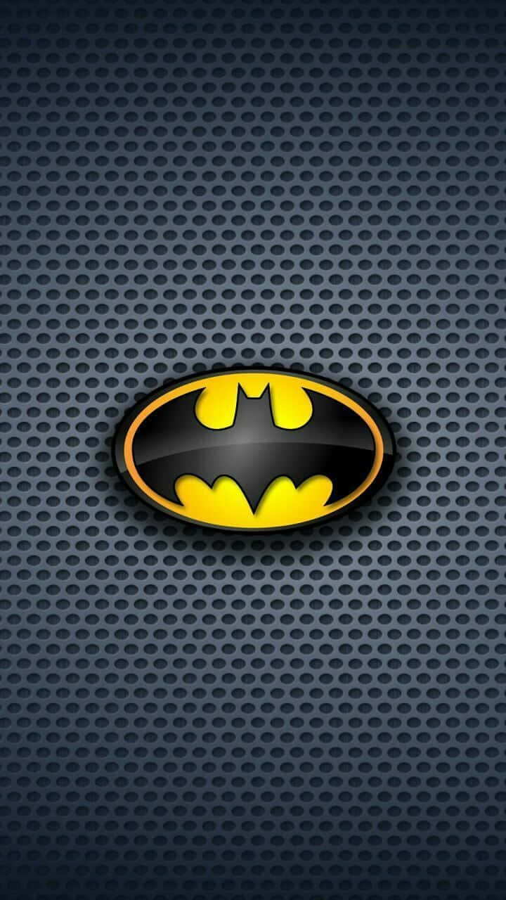Batman, glossy Batman logo, black and yellow, HD Phone Wallpaper