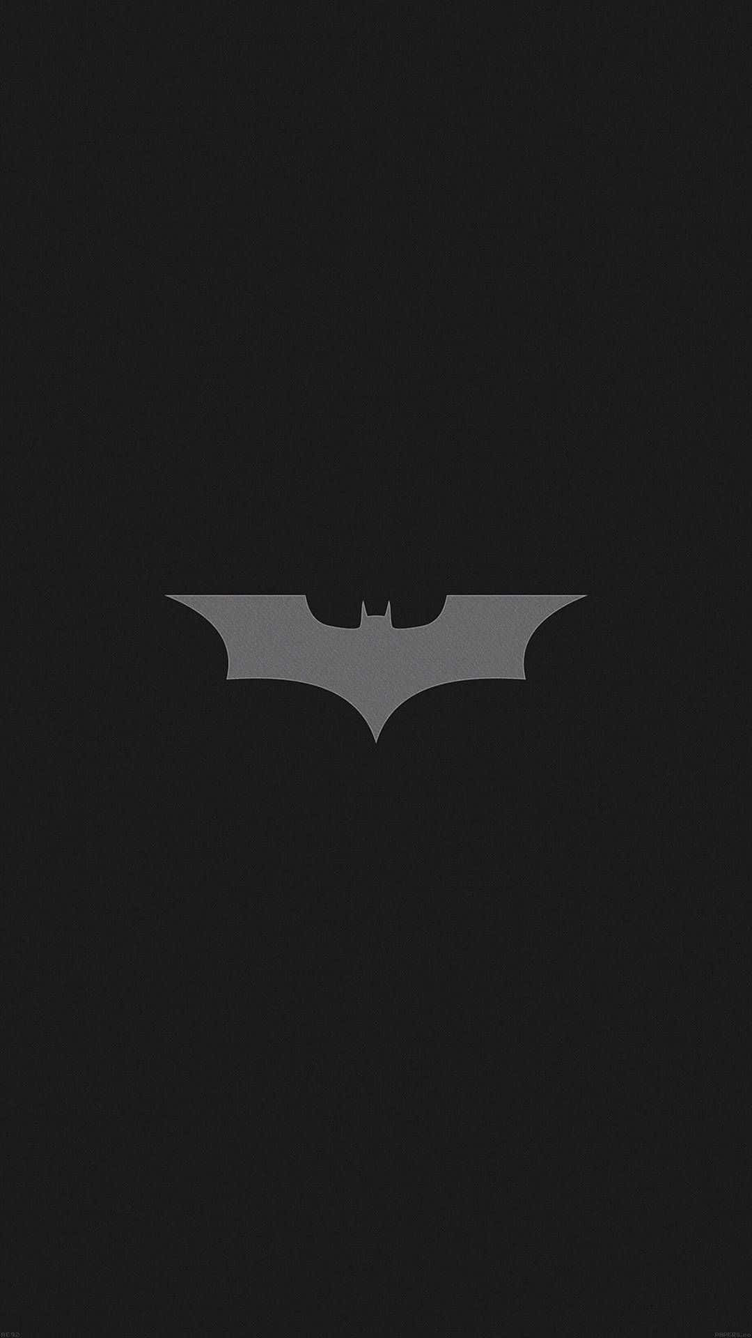 Batman Aesthetic, bat symbol, dark grey logo, Full HD Phone Wallpaper