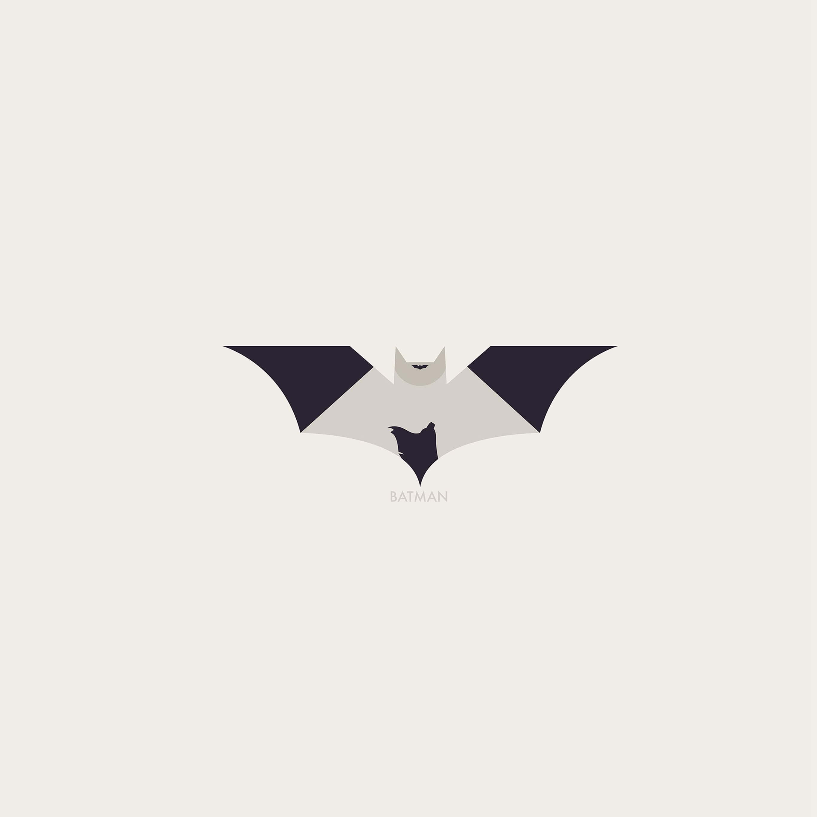 Batman Aesthetic, bat logo, dark wings, 2K Desktop Wallpaper
