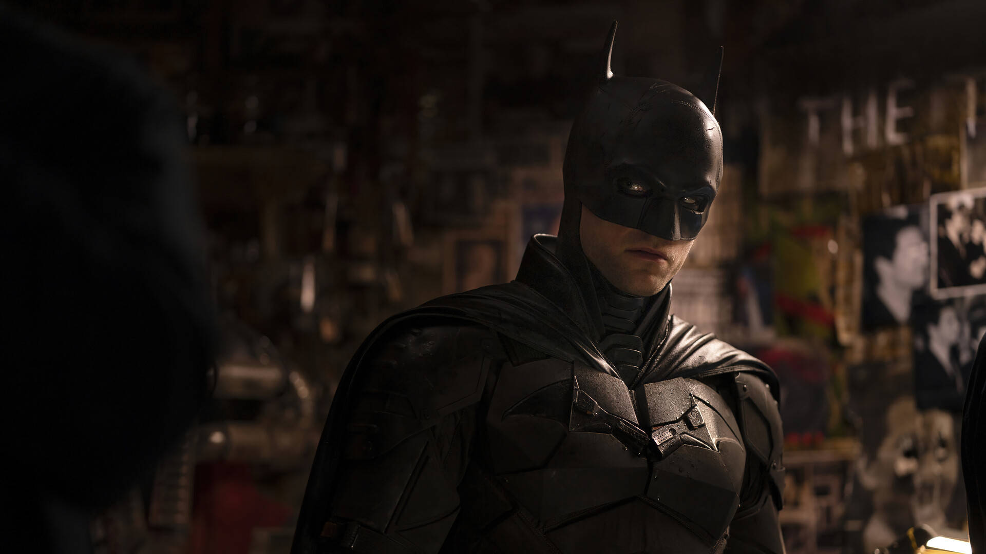 Batman, armored suit, dimly lit, Full HD Desktop Wallpaper