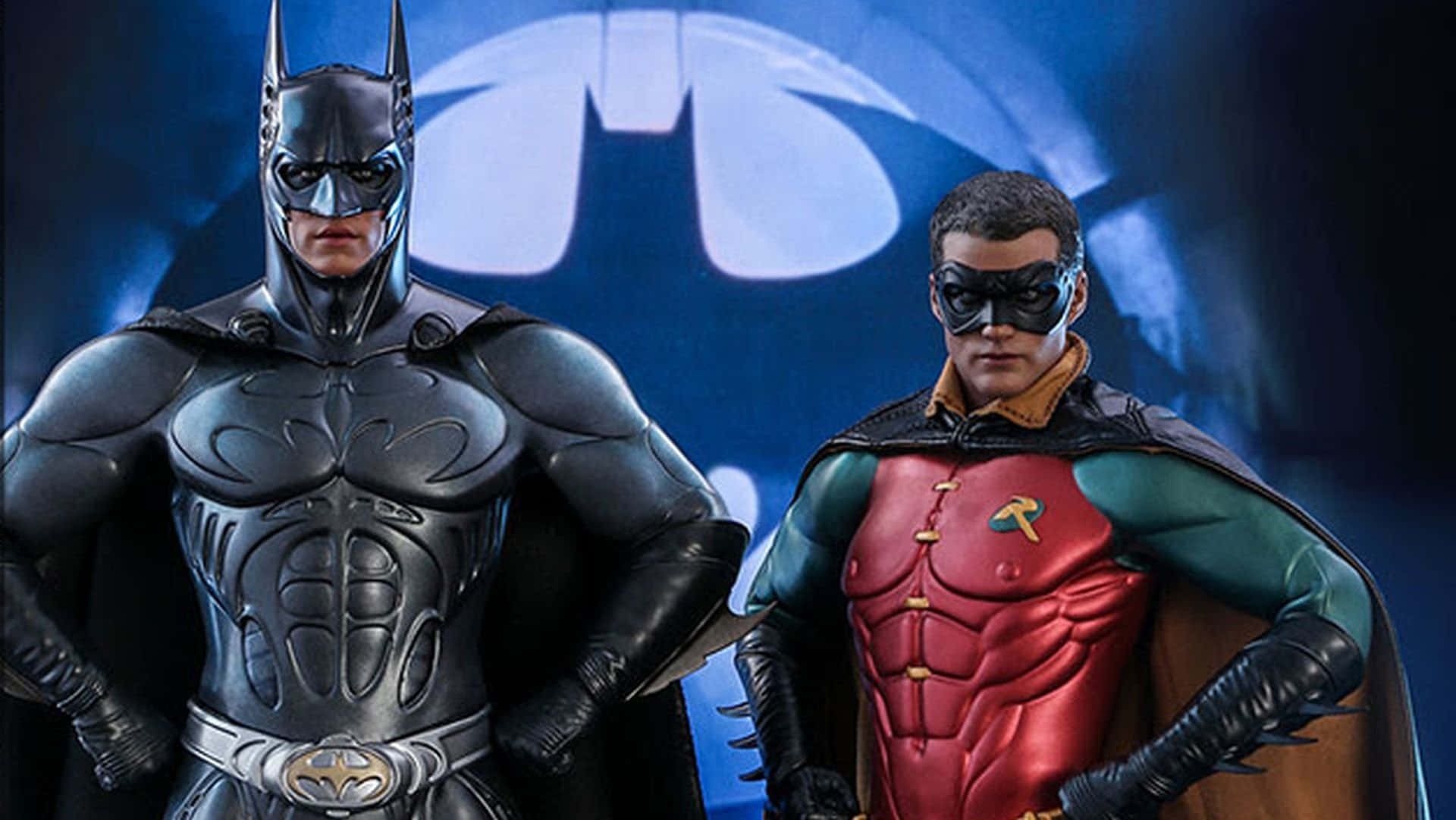Batman, Robin, bat symbol, Full HD Desktop Wallpaper