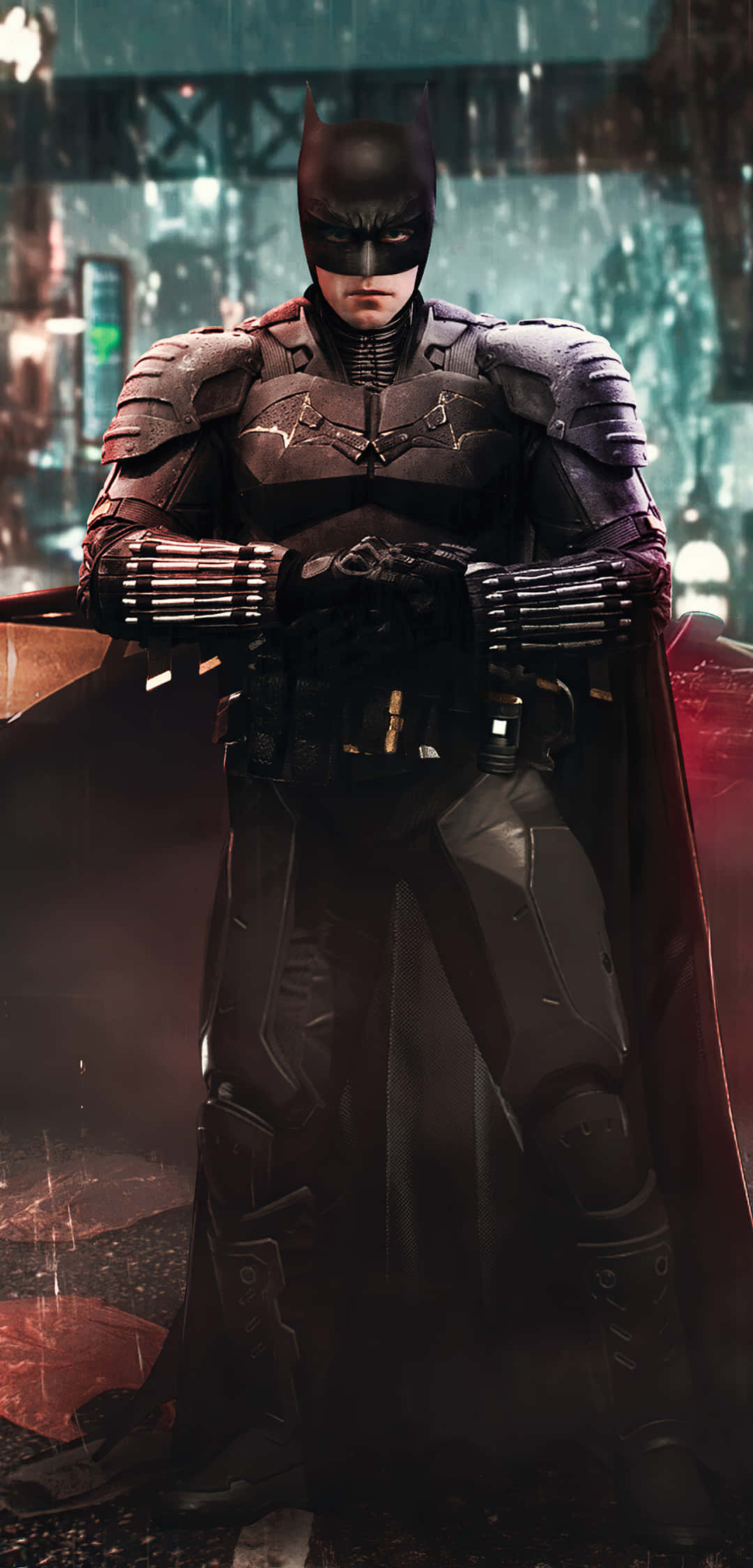 Batman, Android, neon lights, Full HD Phone Wallpaper