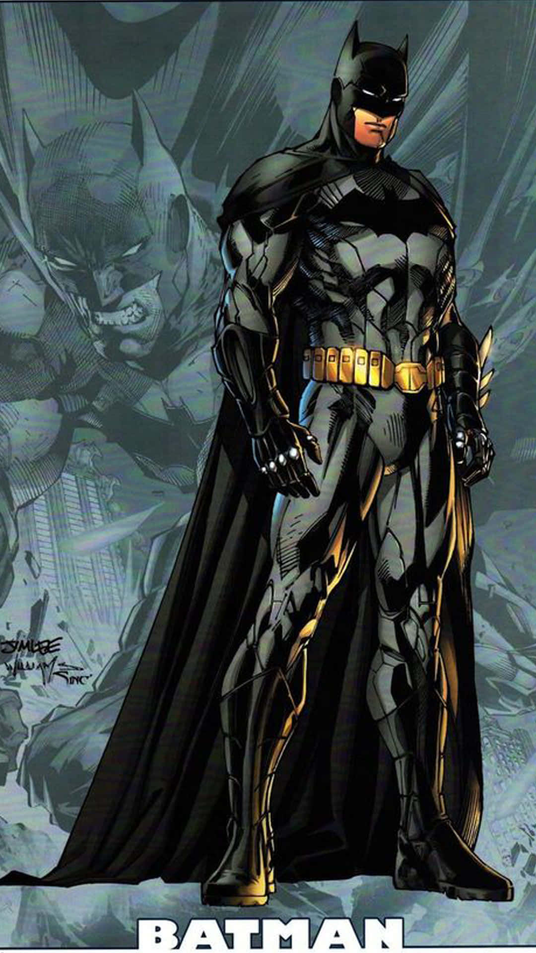 Batman, Android Phone, comic book pose, Full HD Phone Wallpaper