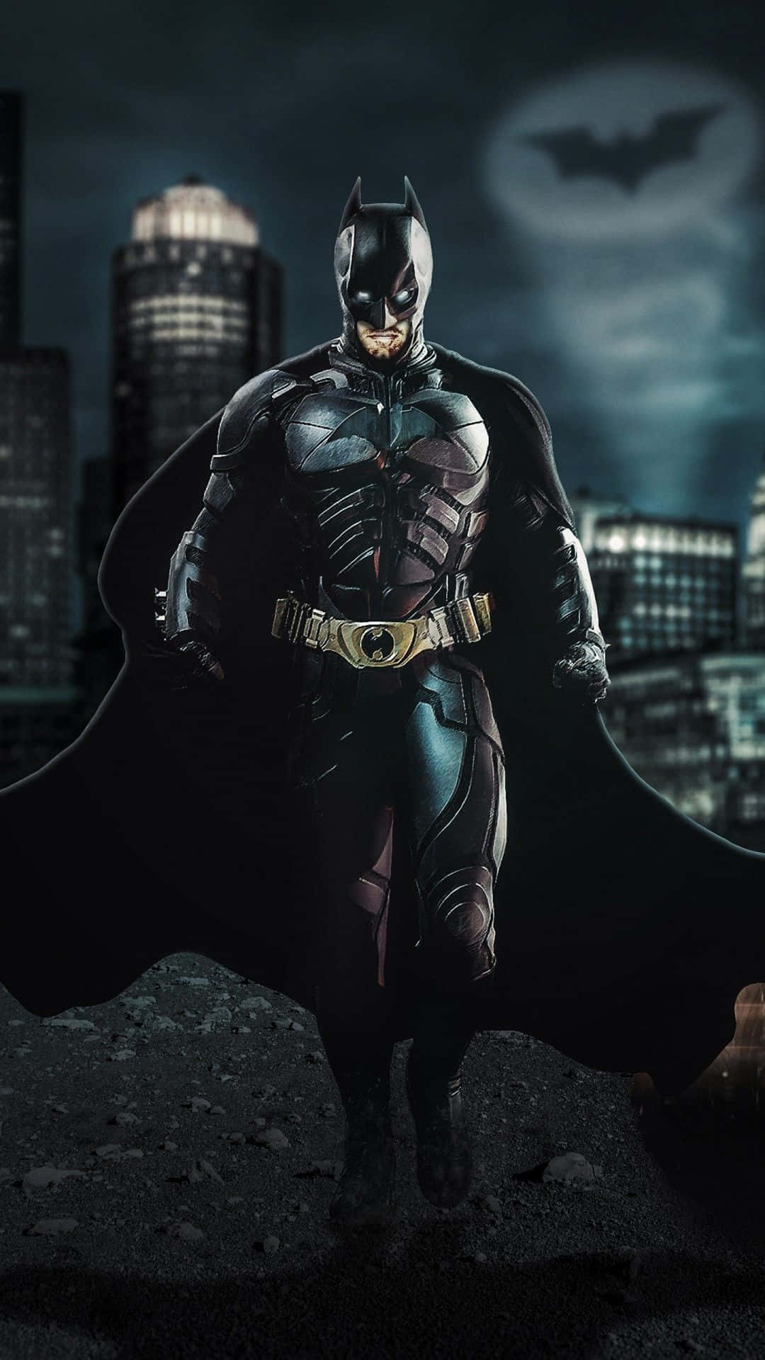 Batman Android, The Dark Night 2008, Batman, Full HD Phone Wallpaper