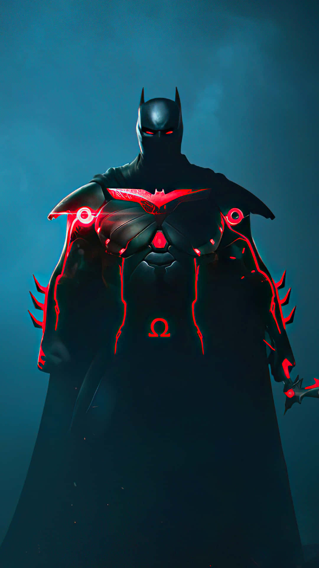 Batman, Android companion, dark blue mist, Full HD Phone Wallpaper