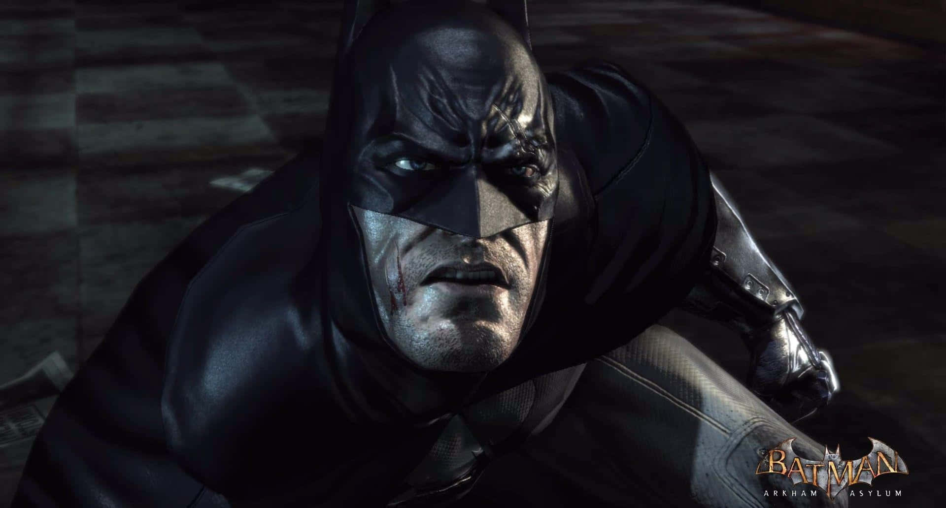 Batman, Arkham Asylum, night, Full HD Desktop Wallpaper