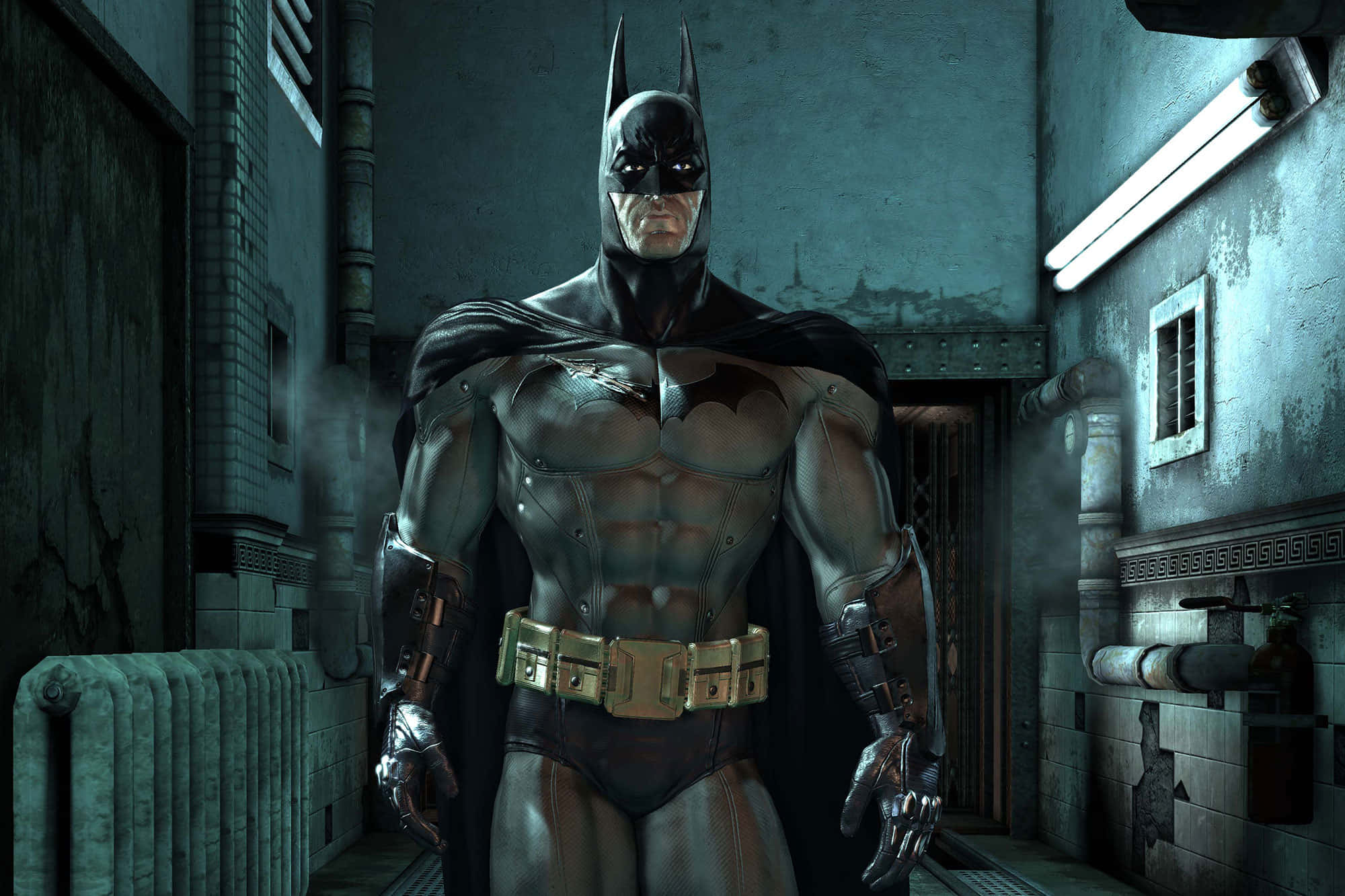 Arkham Asylum, Batman, armored suit, Full HD Desktop Wallpaper