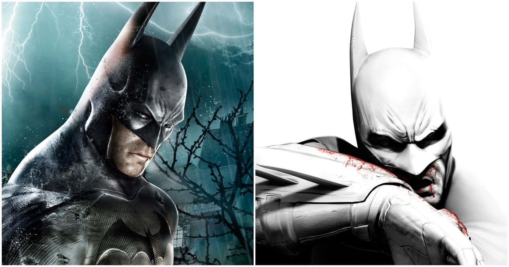 Batman, Arkham Asylum, full moon, HD Desktop Wallpaper