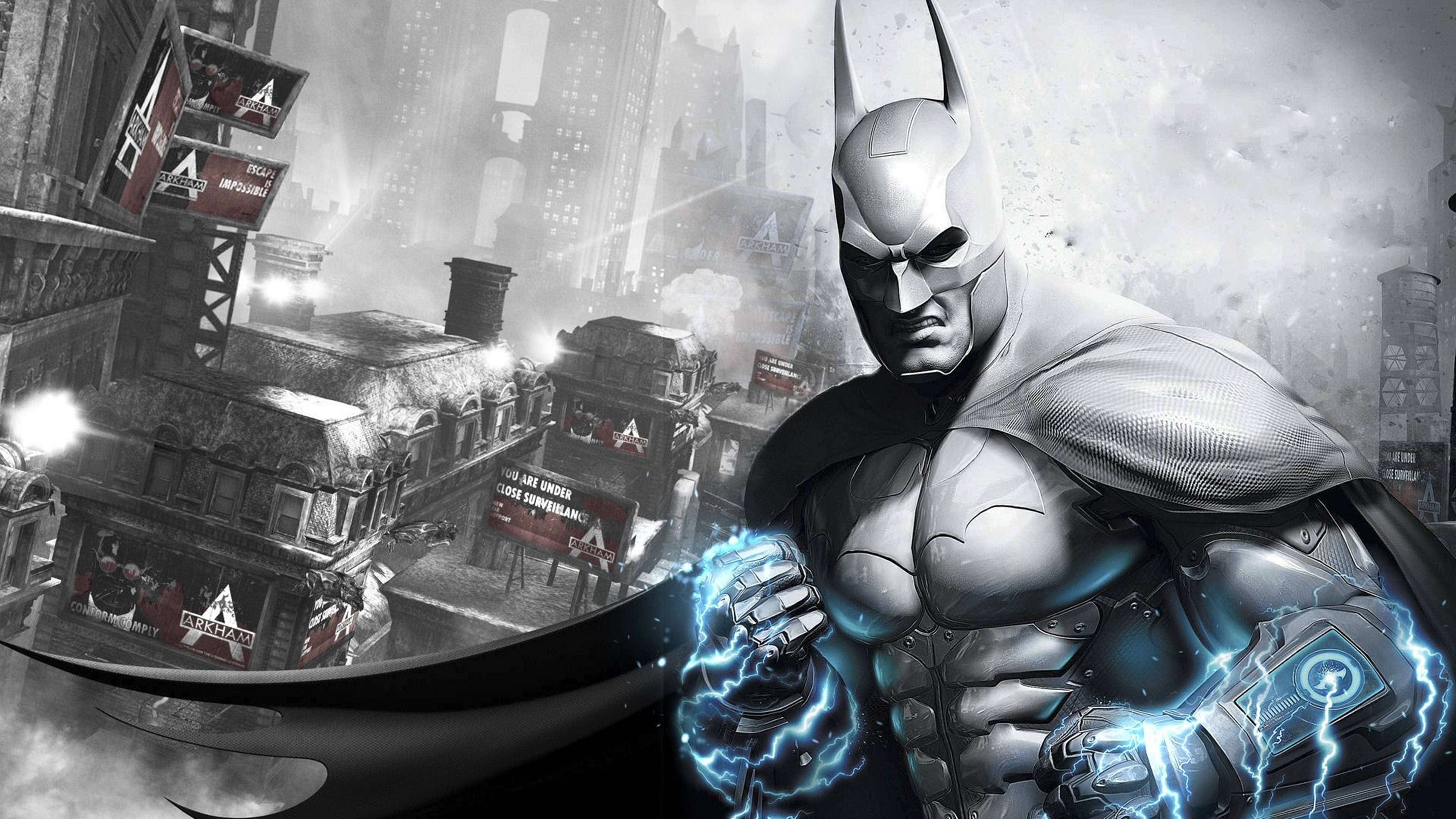 Batman, Arkham City, 4K, 5K Desktop Wallpaper