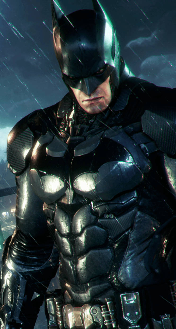 Batman Arkham Knight, iPhone, shiny wet suit, HD Phone Wallpaper