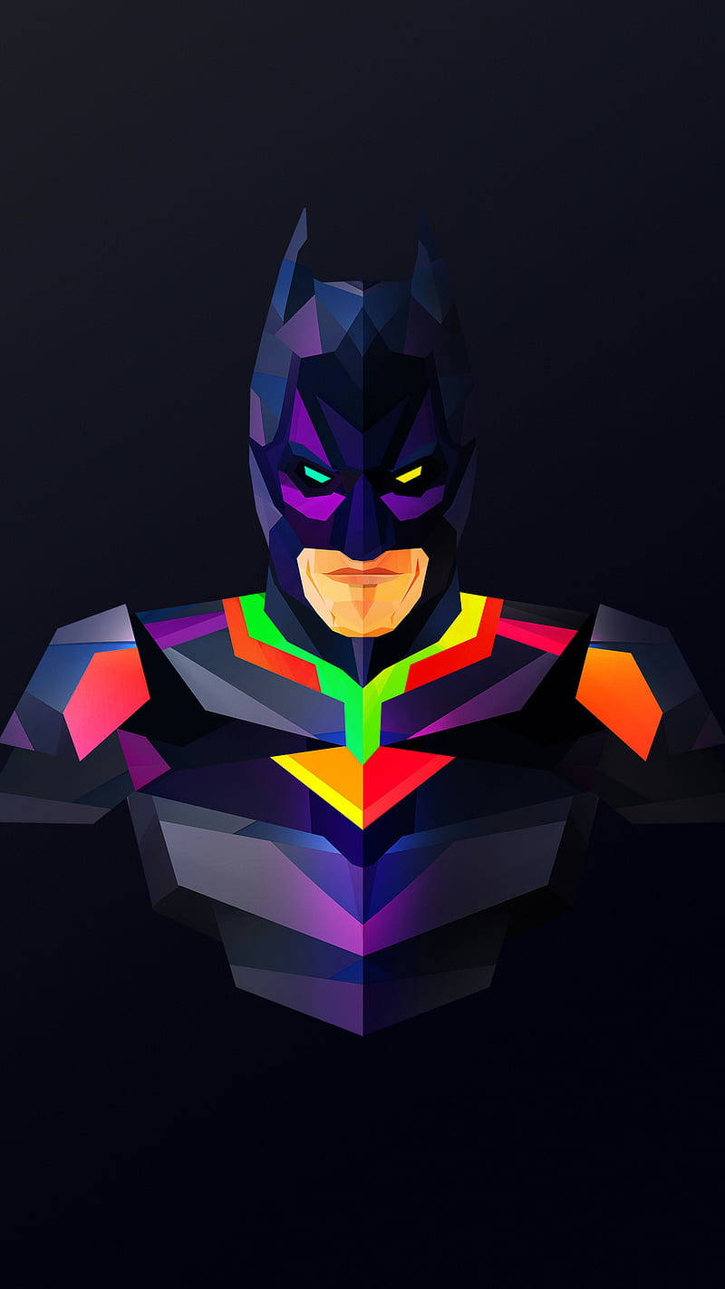 Batman Arkham Knight, iPhone, low-poly, HD Phone Wallpaper