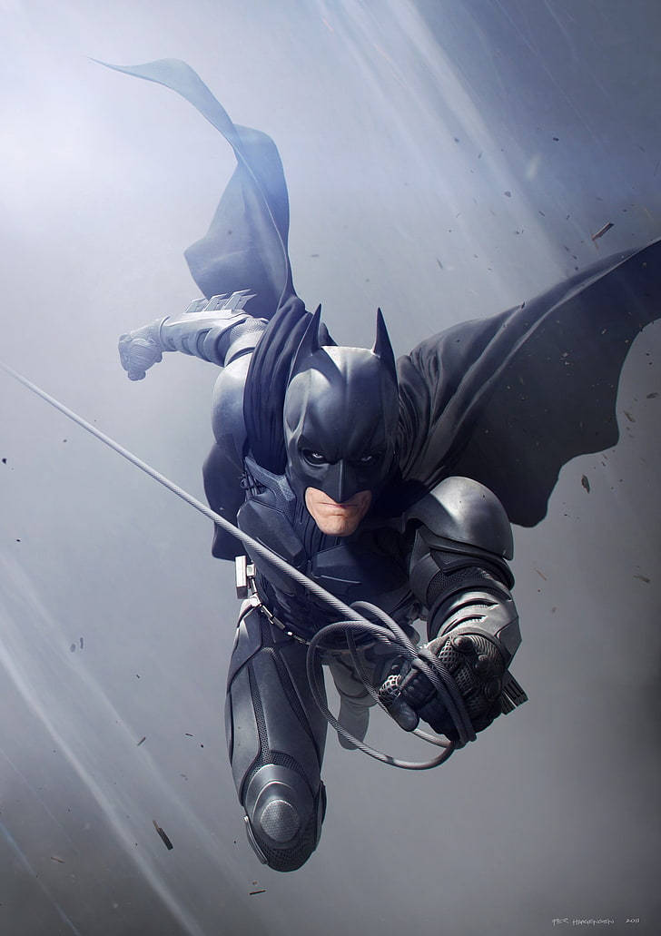 Batman Arkham Knight, iPhone, cape, SD Phone Wallpaper