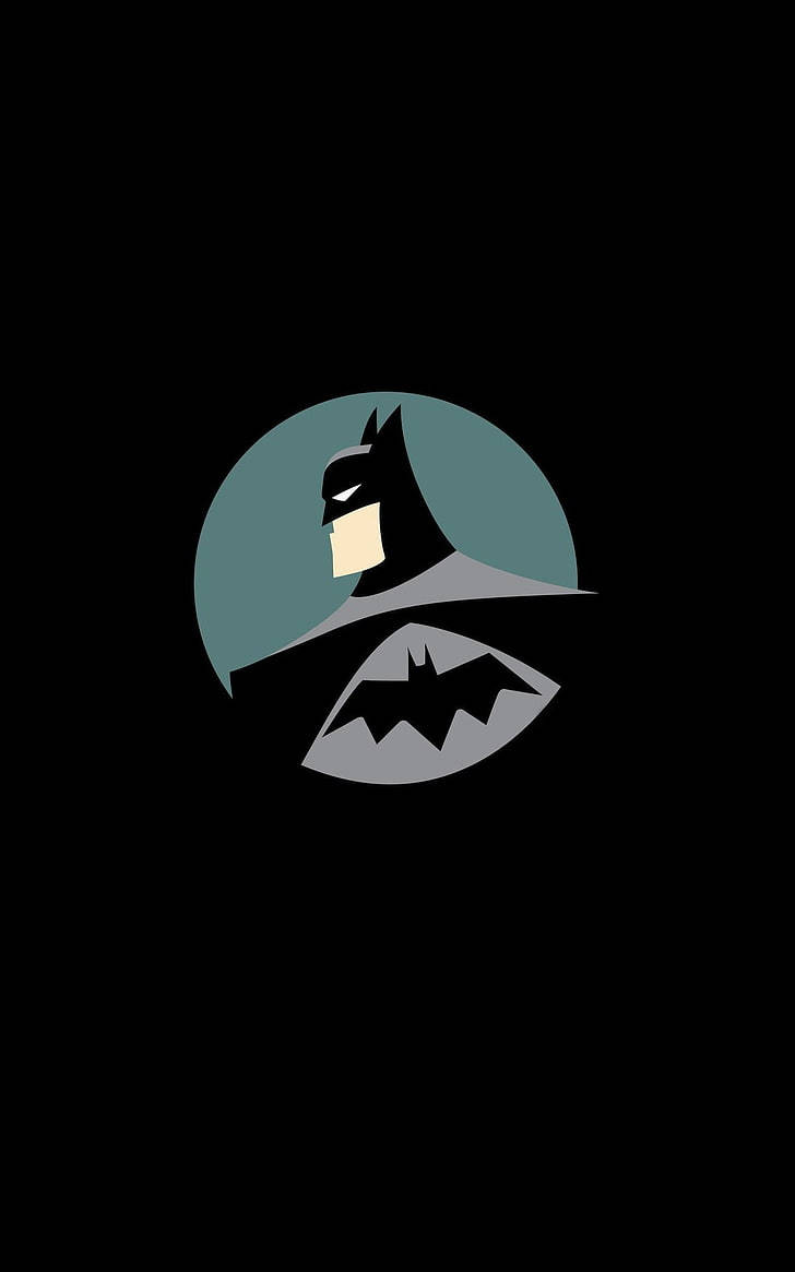 Batman Arkham Knight, iPhone, teal moon, SD Phone Wallpaper