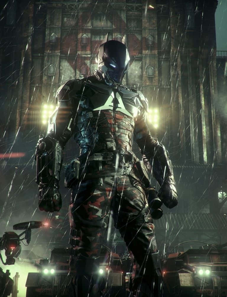 Batman, Arkham Knight, Gotham alleyway, SD Phone Wallpaper