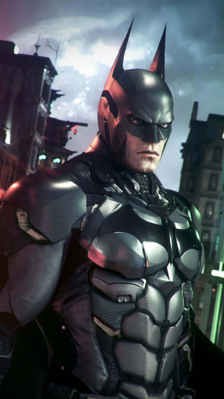 Batman Arkham Knight, dark urban alley, night, HD Phone Wallpaper