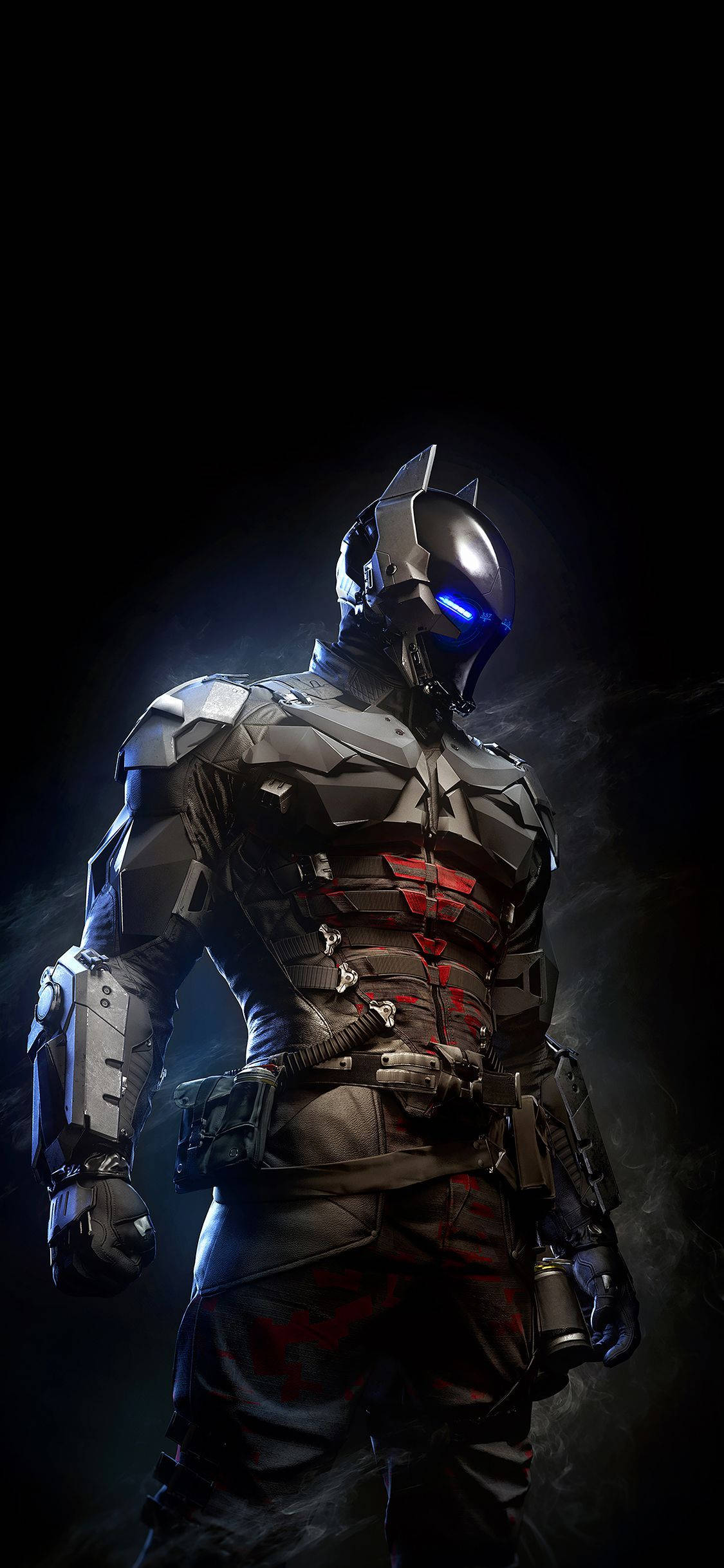 Batman Arkham Knight, futuristic suit, iPhone X, Full HD Phone Wallpaper