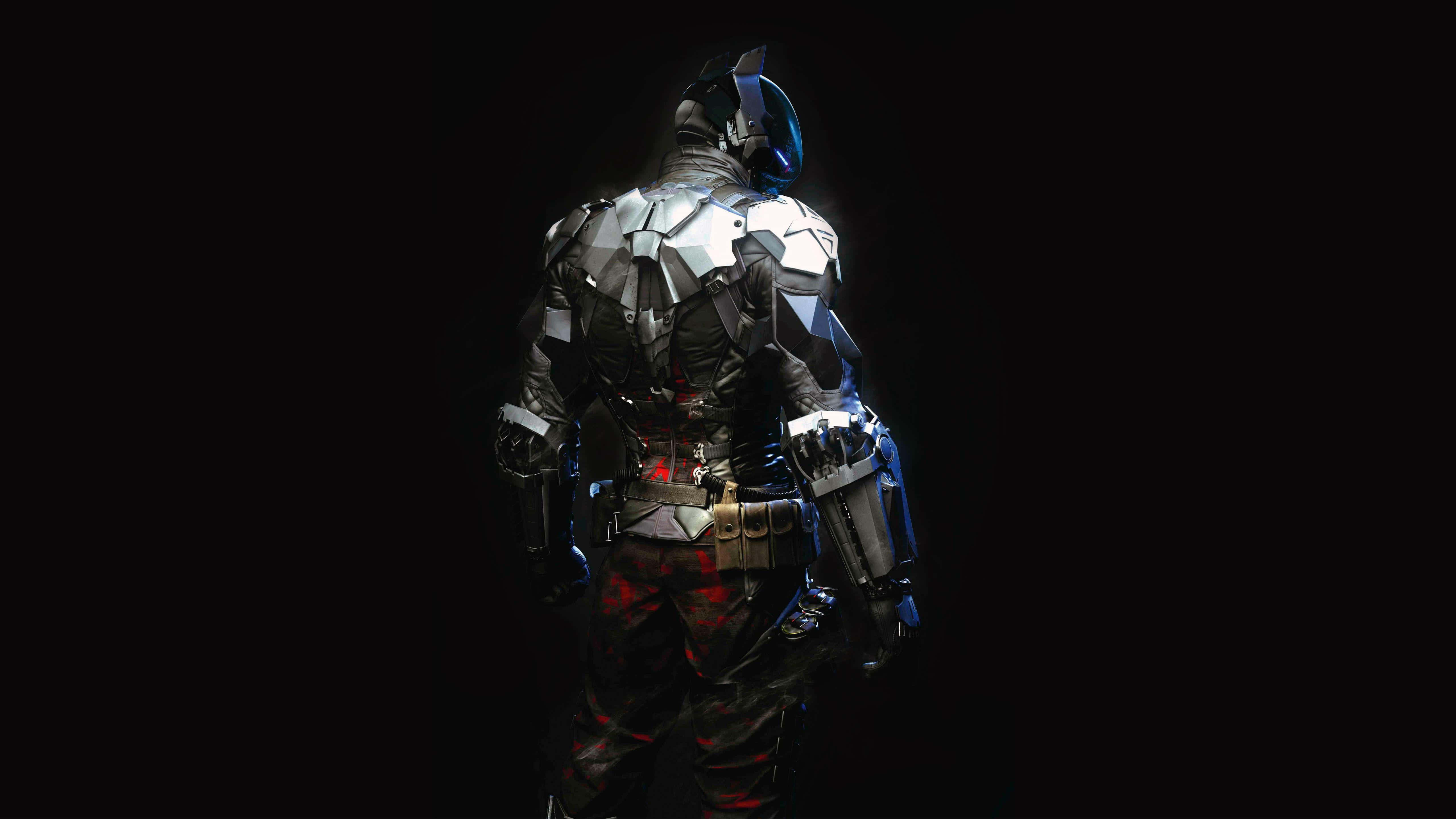 Batman, Arkham Knight, black background, 5K Desktop Wallpaper