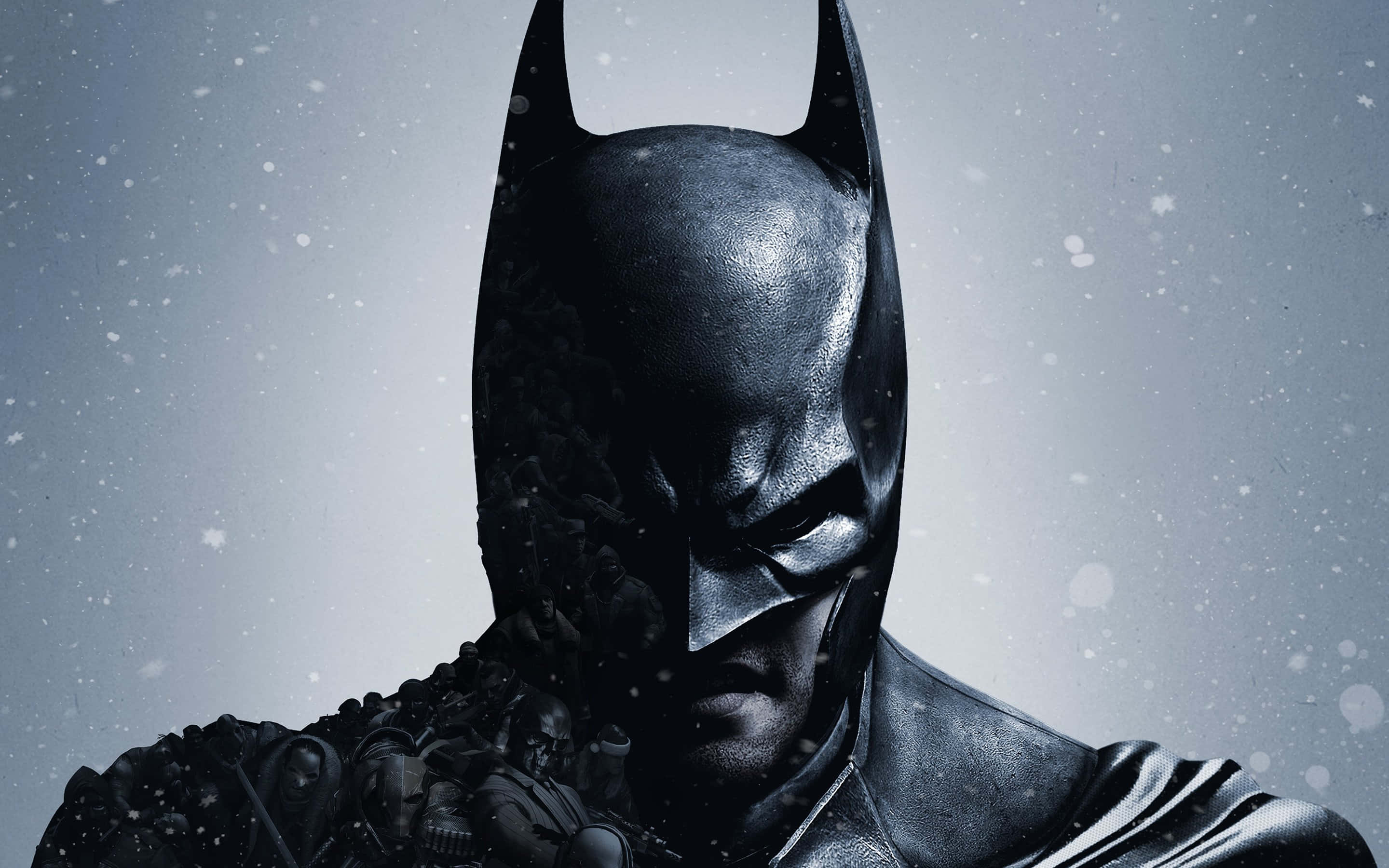 Batman, Arkham Origins, snowy scene, 2K Desktop Wallpaper