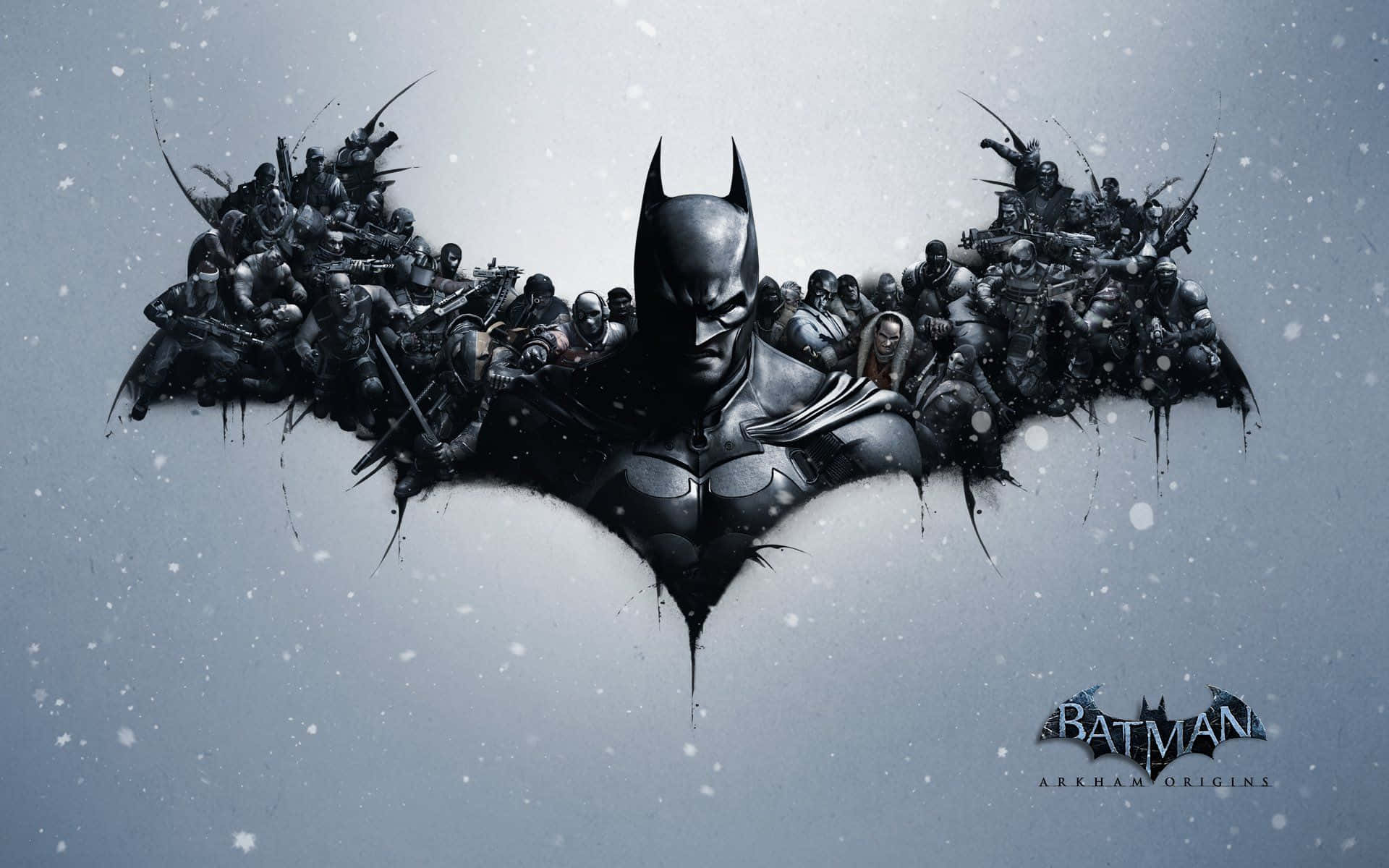 Batman Arkham Origins, Batman, silhouette, Full HD Desktop Wallpaper