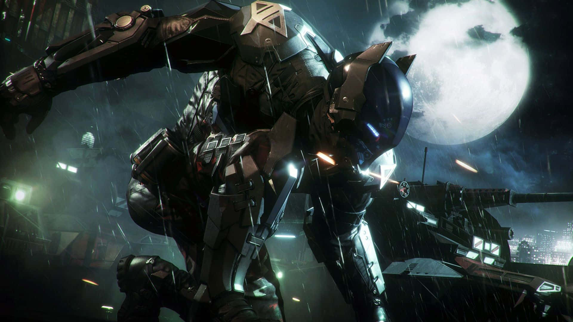 Batman Arkham Origins, Batman, full moon, Full HD Desktop Wallpaper