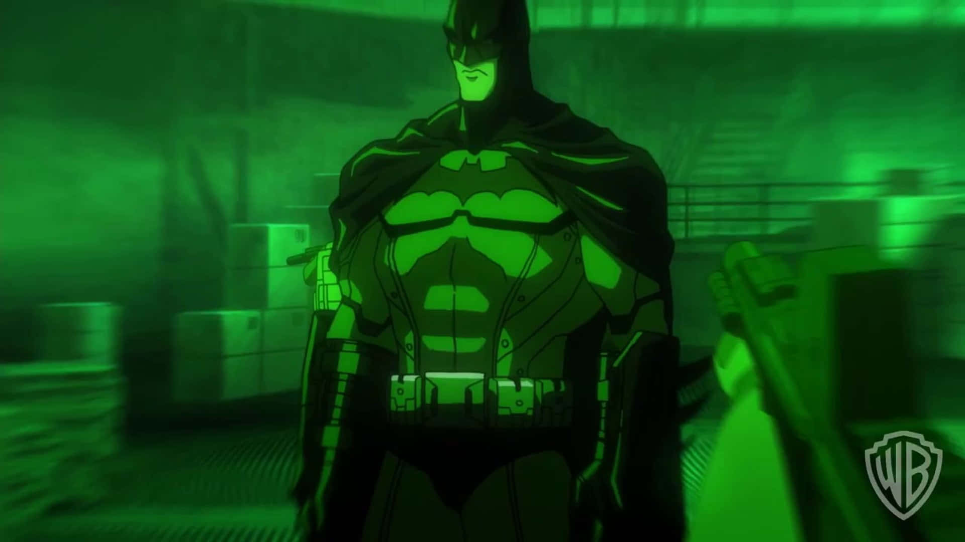 Batman, Assault on Arkham, dimly lit industrial space, Full HD Desktop Wallpaper