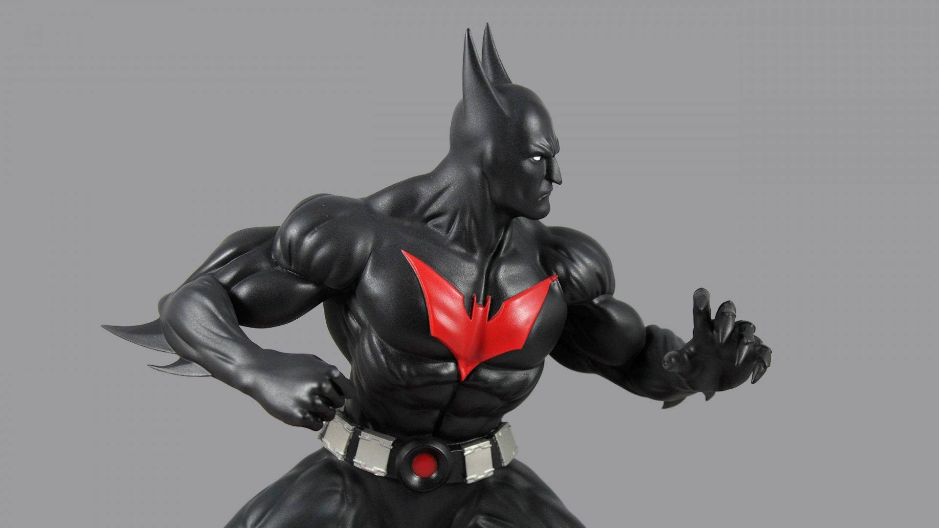 Batman Beyond, black suit, red bat emblem, Full HD Desktop Wallpaper