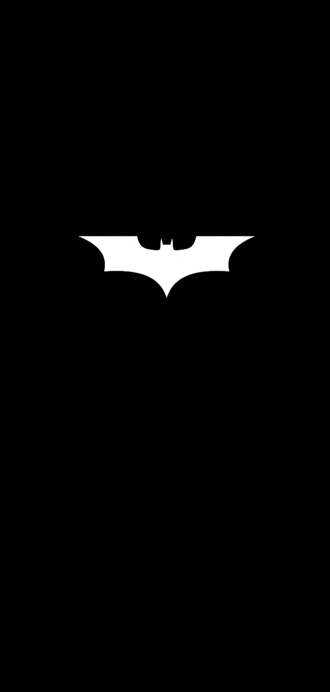 Batman, Black And White, white Batman logo, Full HD Phone Wallpaper