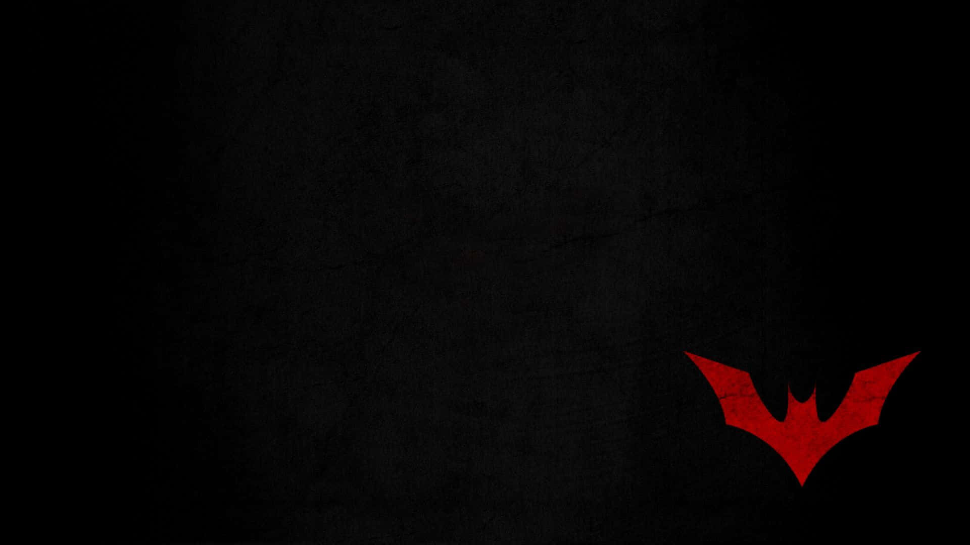 Batman Logo, red bat symbol, textured black background, Full HD Desktop Wallpaper