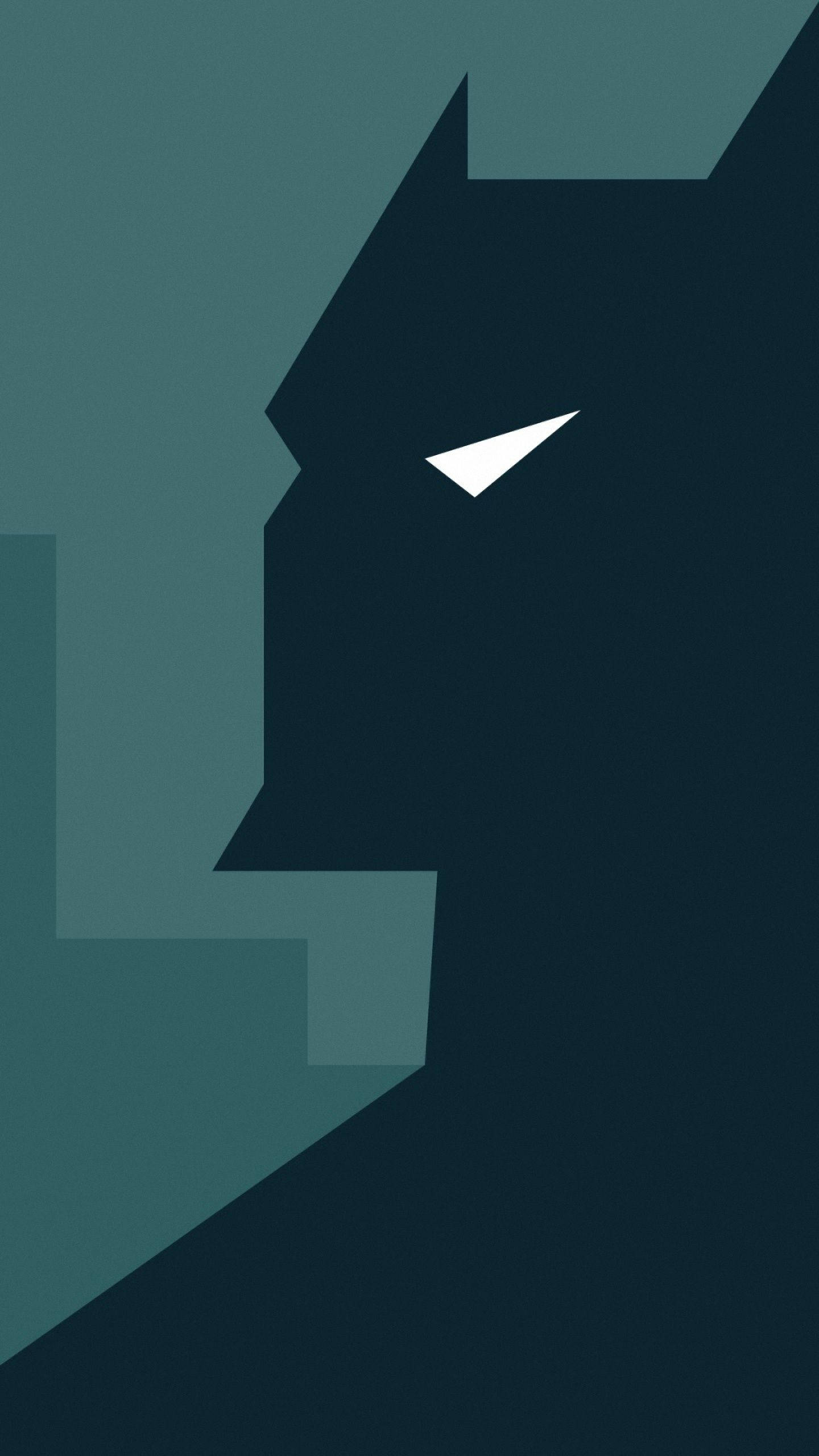 Batman, dark teal, navy, 2K Phone Wallpaper