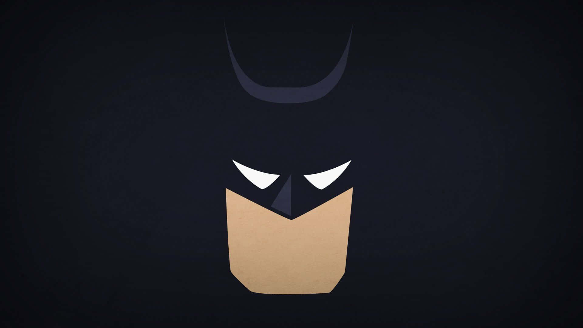 Batman, animated cartoon, minimalist geometric Batman mask, Full HD Desktop Wallpaper