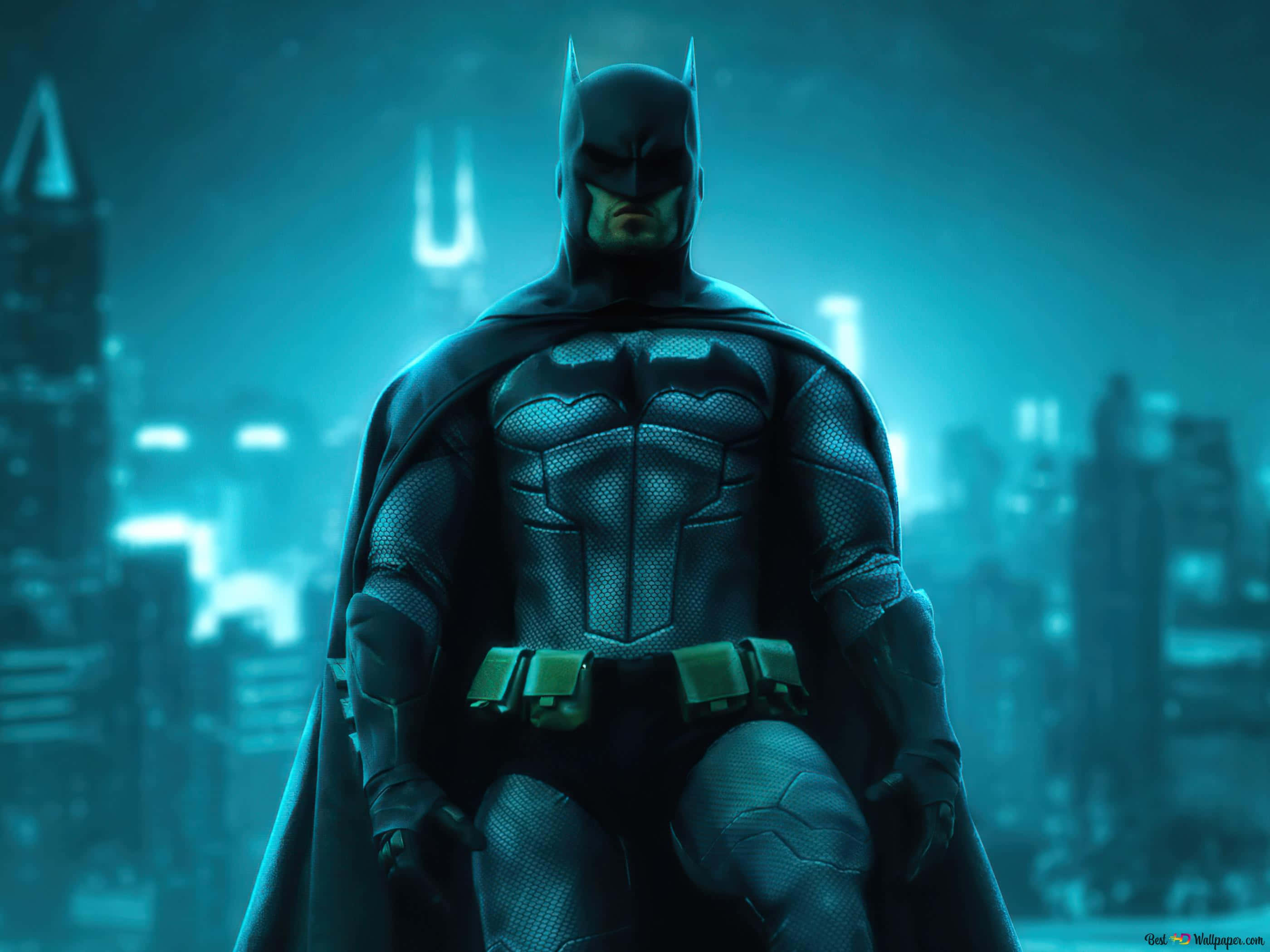 Batman City, Batman, armored suit, 2K Desktop Wallpaper
