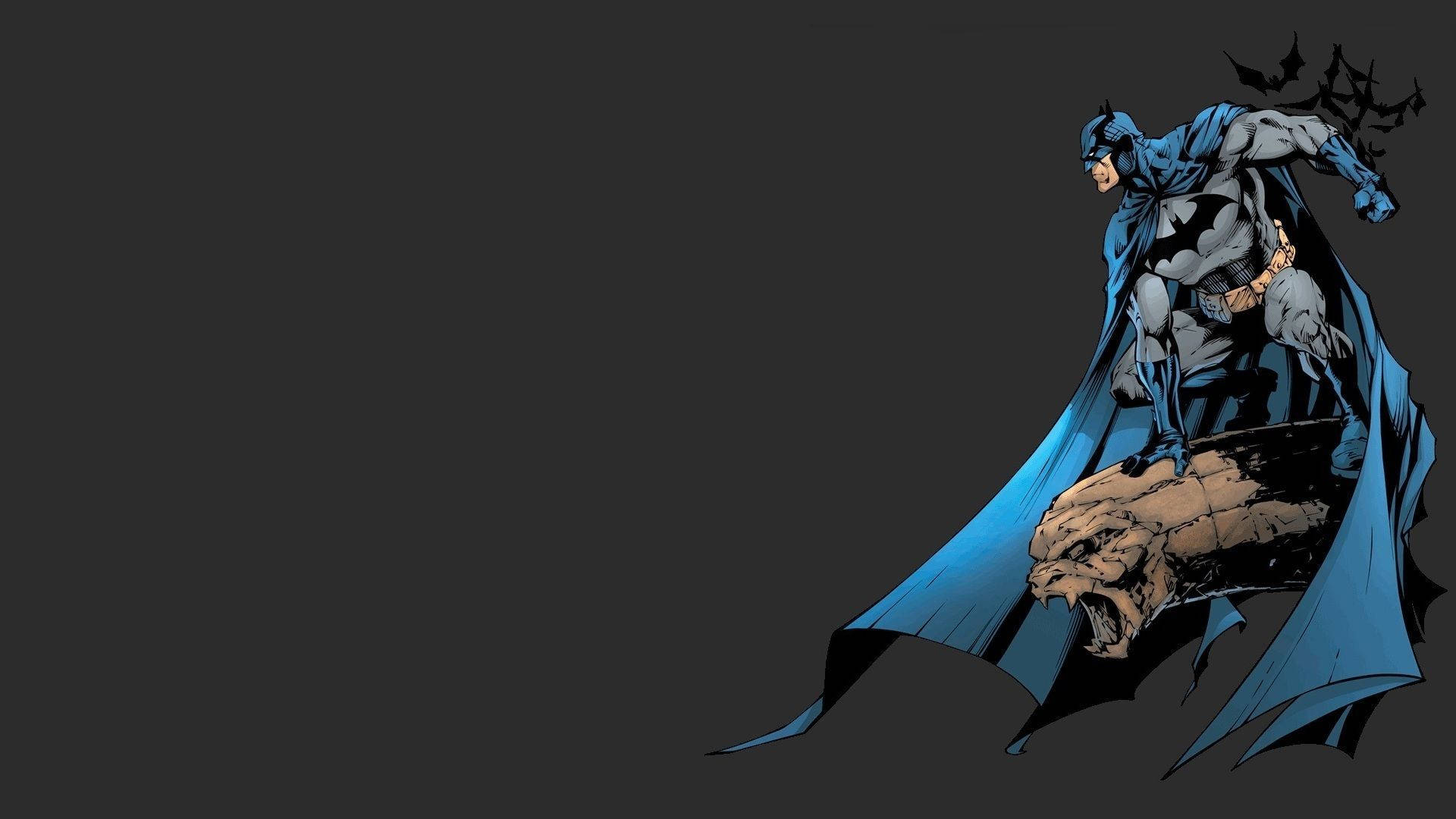 Batman, cape, rocky outcrop, Full HD Desktop Wallpaper