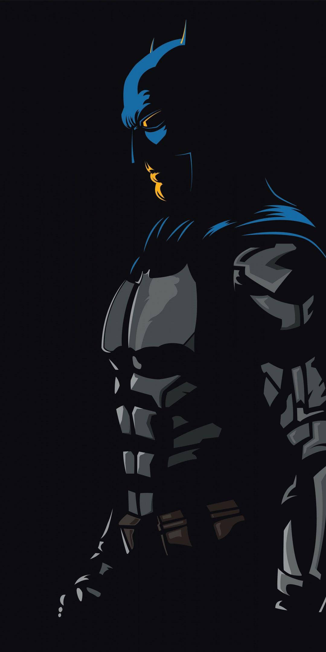 Batman, Dark iPhone, glowing yellow eyes, Full HD Phone Wallpaper