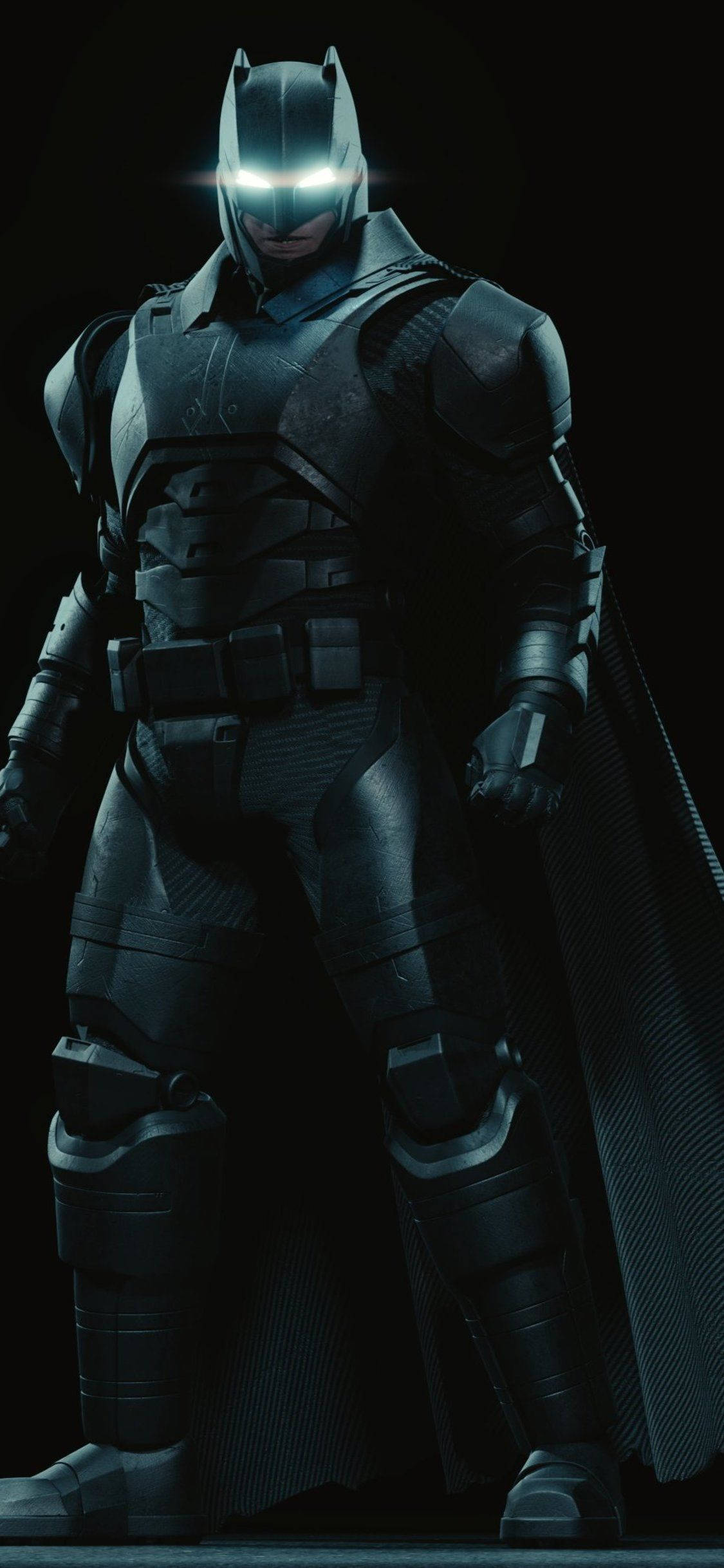 Batman, iPhone X, glowing eyes, Full HD Phone Wallpaper