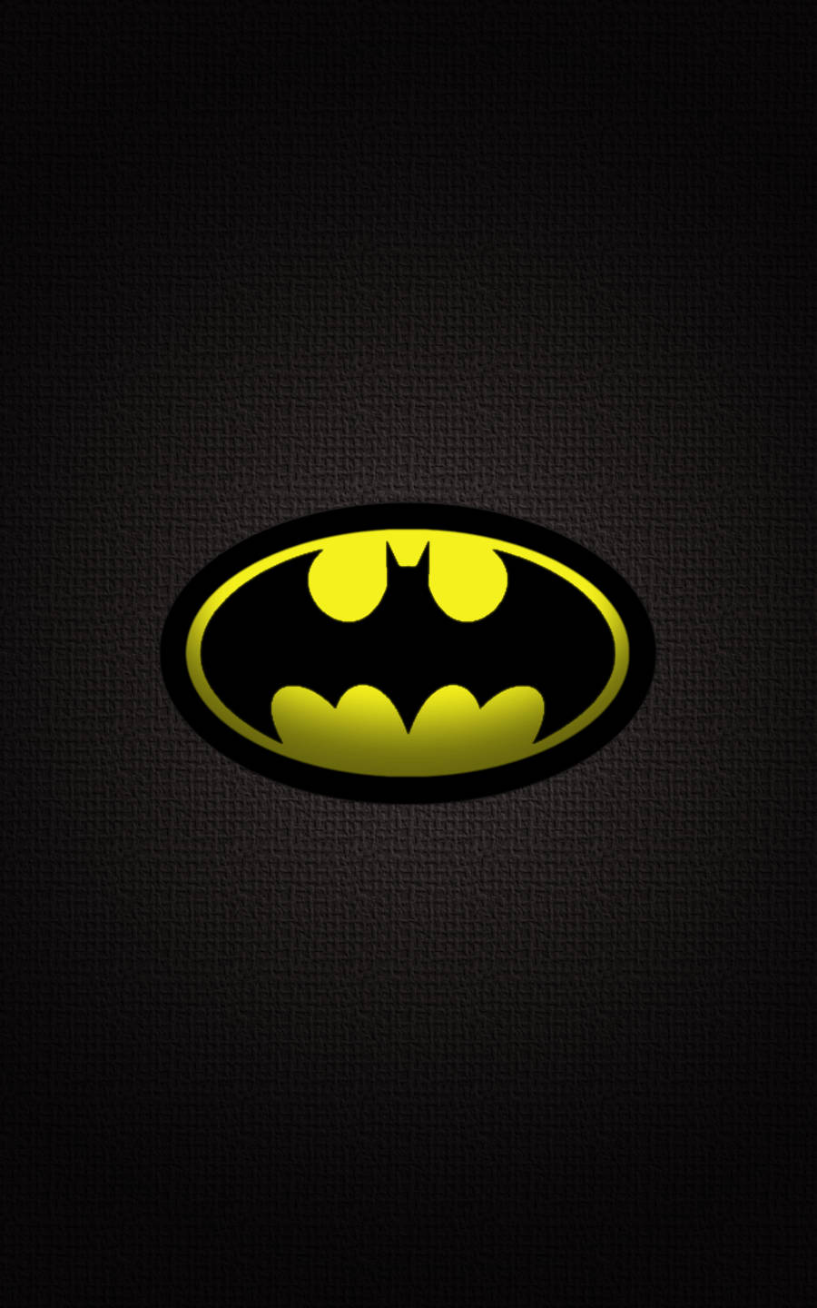 Batman Dark iPhone, bat symbol, glowing yellow, HD Phone Wallpaper