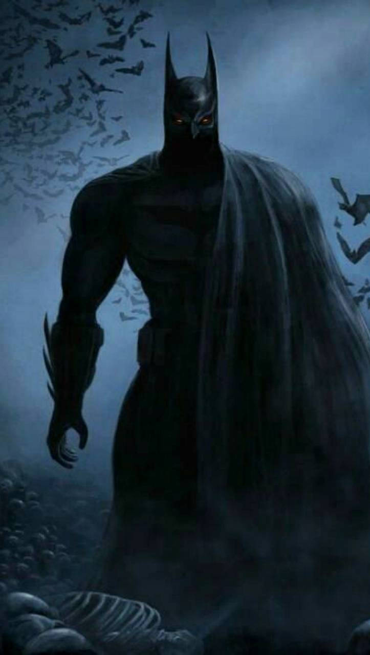 Batman, Dark iPhone, silhouette, HD Phone Wallpaper