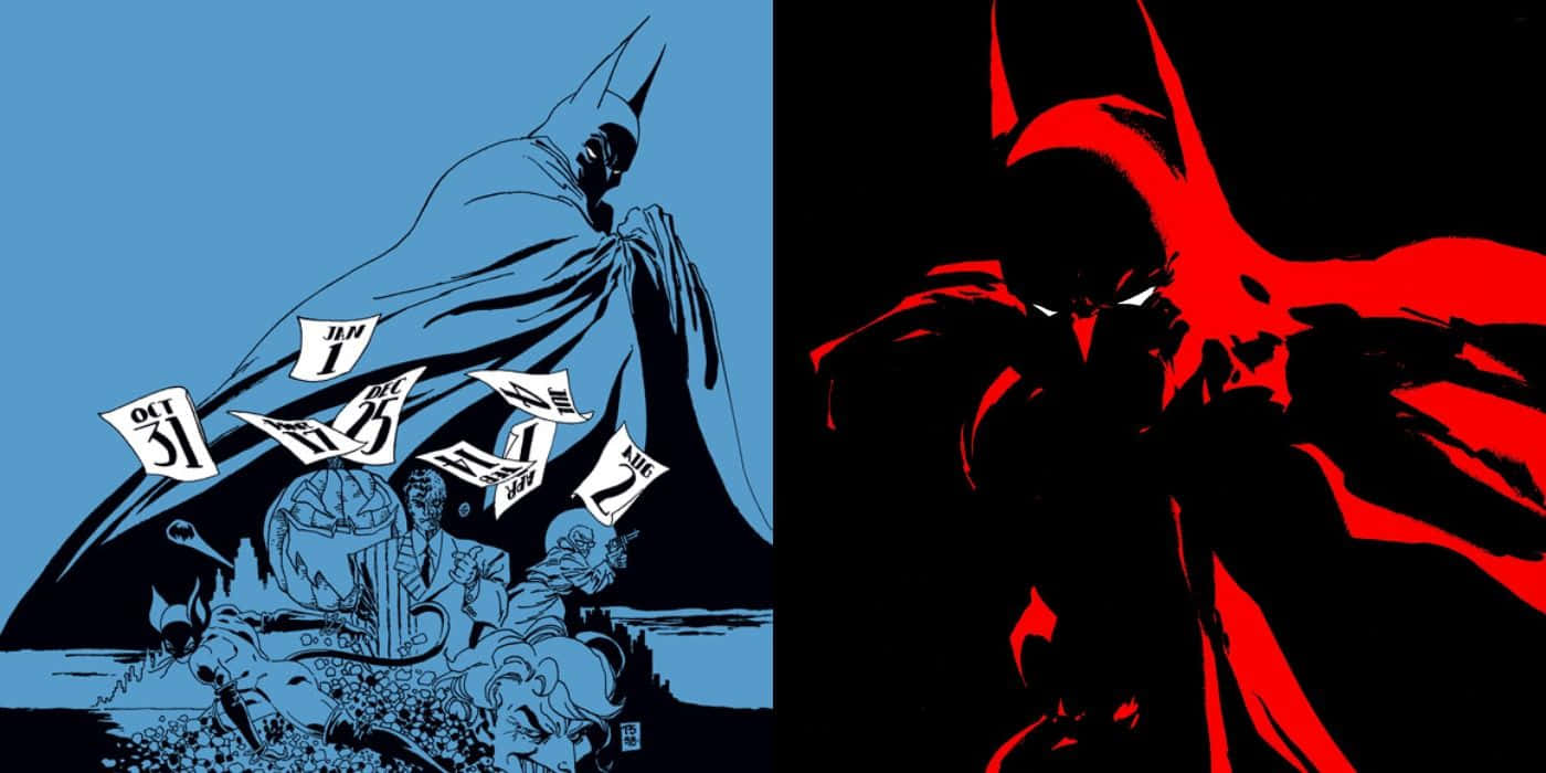 Batman Dark Victory, blue comic style, calendar pages, HD Desktop Wallpaper