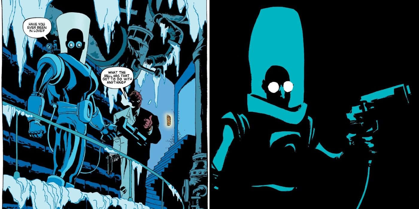 Batman Dark Victory, comic panel, blue armored figure, HD Desktop Wallpaper