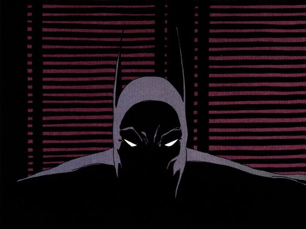 Batman, Dark Victory, red horizontal blinds, SD Desktop Wallpaper