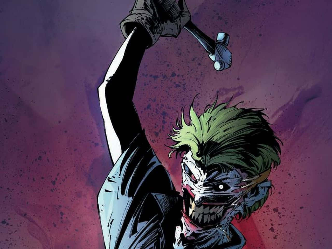 Batman: Death in the Family, green hair, painted grin, HD Desktop Wallpaper