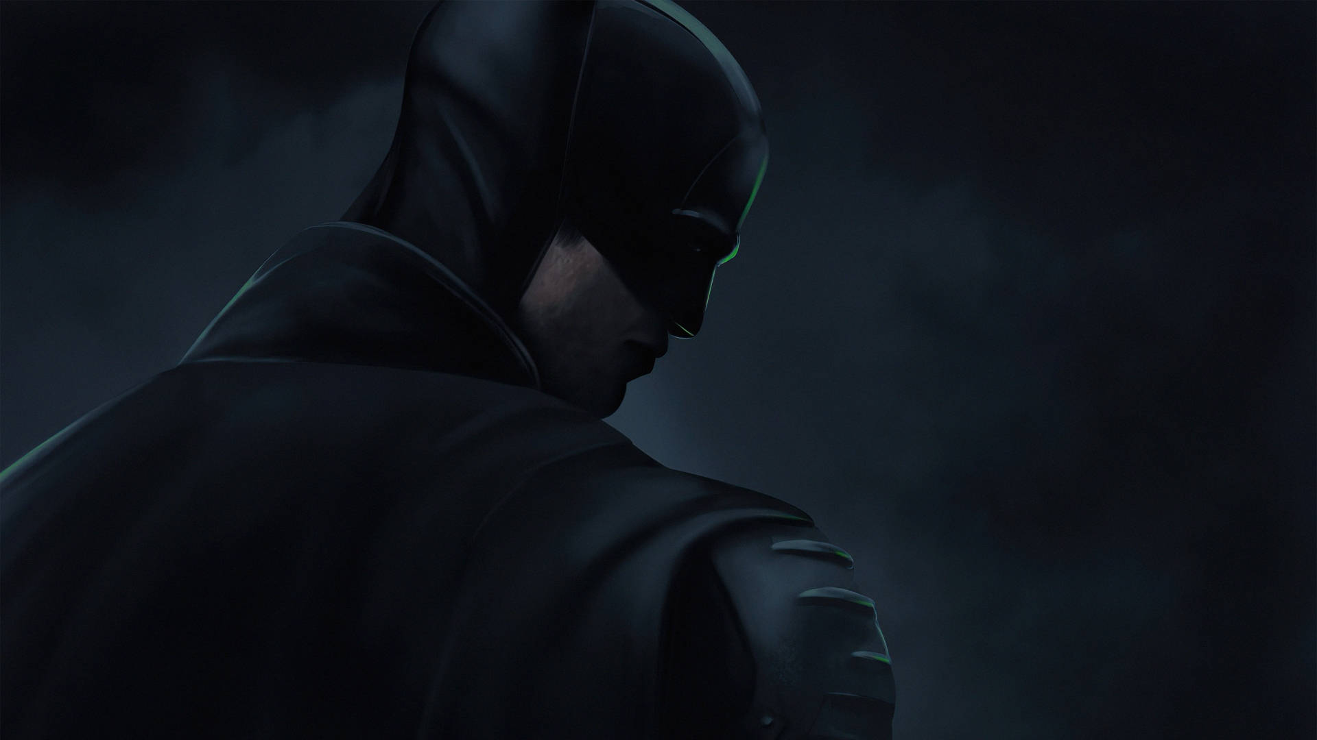 Batman, cape, shadowy gloom, Full HD Desktop Wallpaper