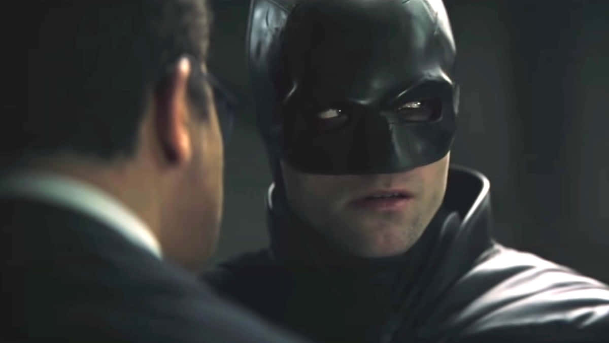 Batman, dimly lit room, man in a suit, SD Desktop Wallpaper