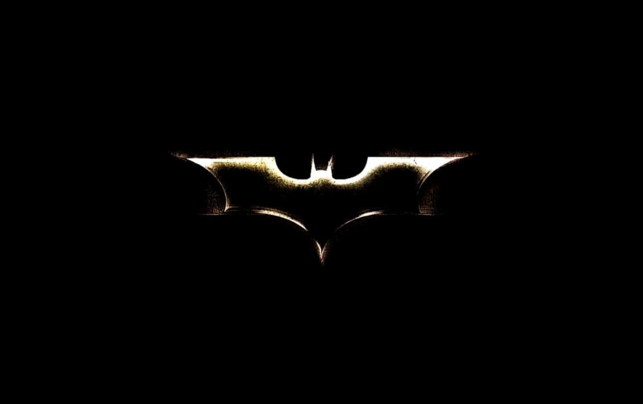 Batman, bat symbol, golden light, HD Desktop Wallpaper