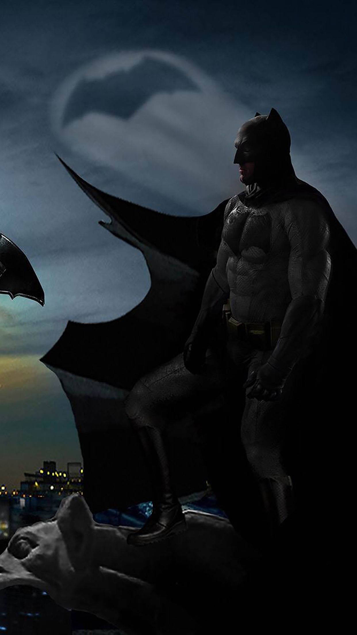 Batman, iPhone X, gargoyle, Full HD Phone Wallpaper