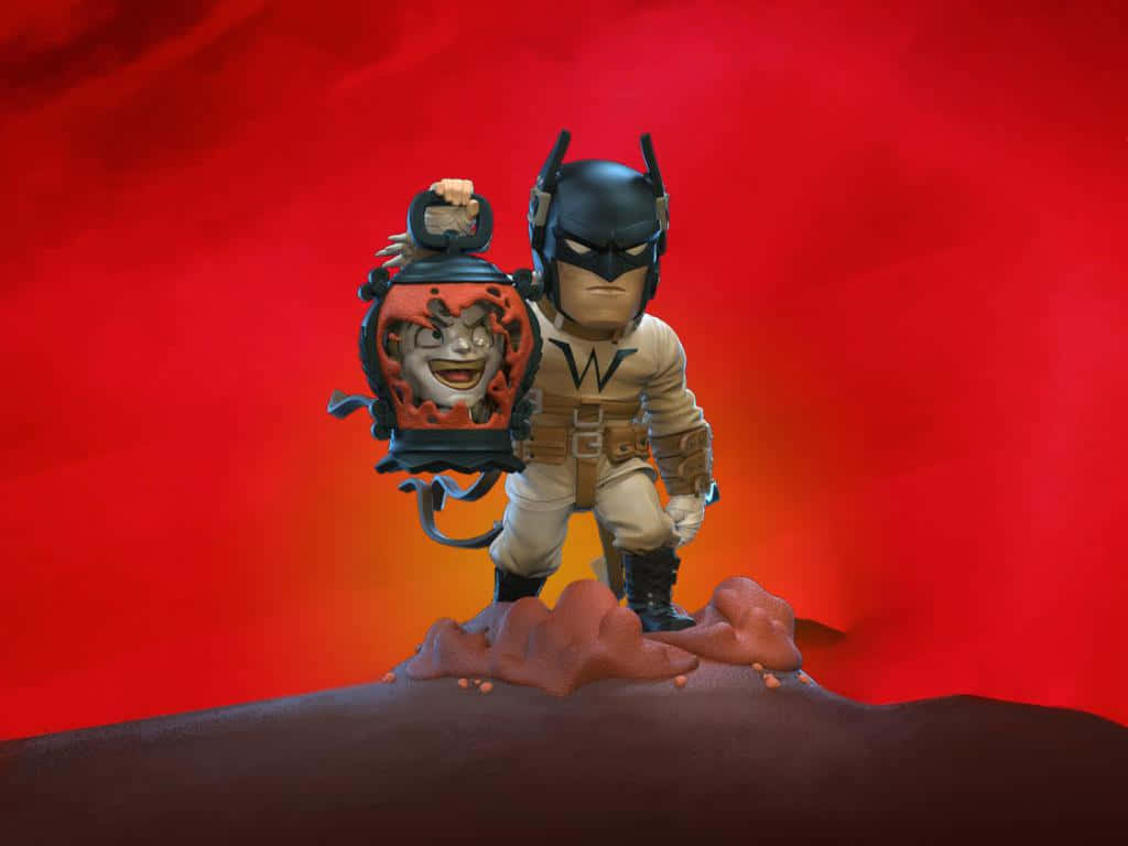 Batman Last Knight On Earth, glowing lantern, grinning ghost, SD Desktop Wallpaper