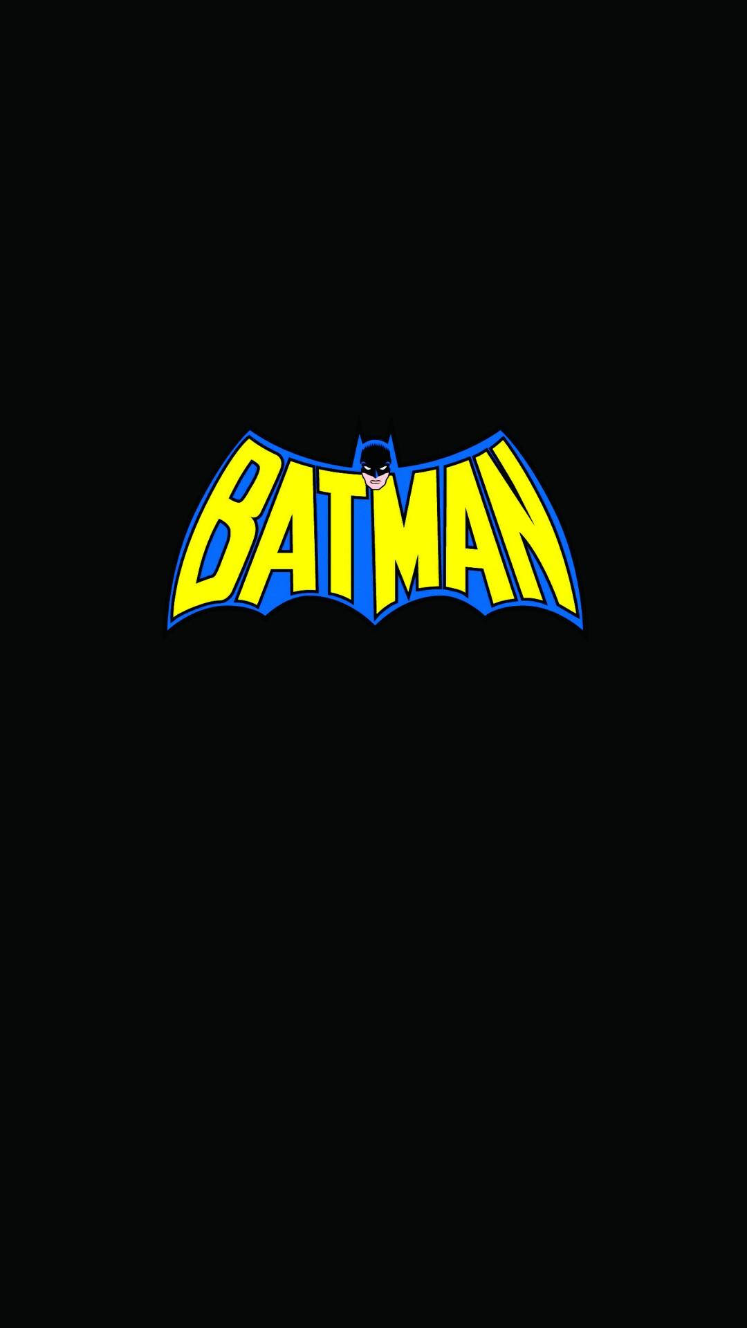 Batman, iPhone X, yellow, Full HD Phone Wallpaper